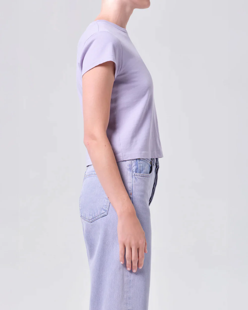 ADINE SHRUNKEN TEE / LILAC - Image 2