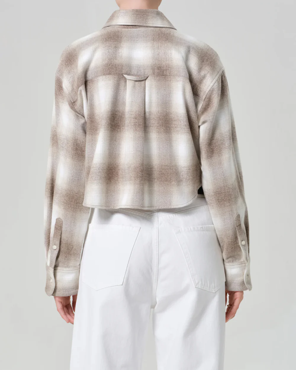 ANA CROPPED SHIRT / SCHIFFER PLAID - Image 2