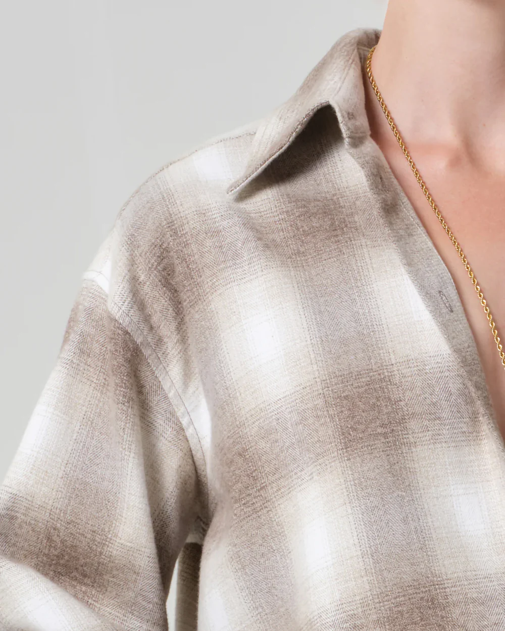 ANA CROPPED SHIRT / SCHIFFER PLAID - Image 4