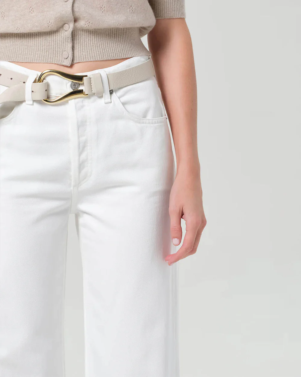 ANNINA HIGH RISE WIDE LEG / SOFT WHITE - Image 5