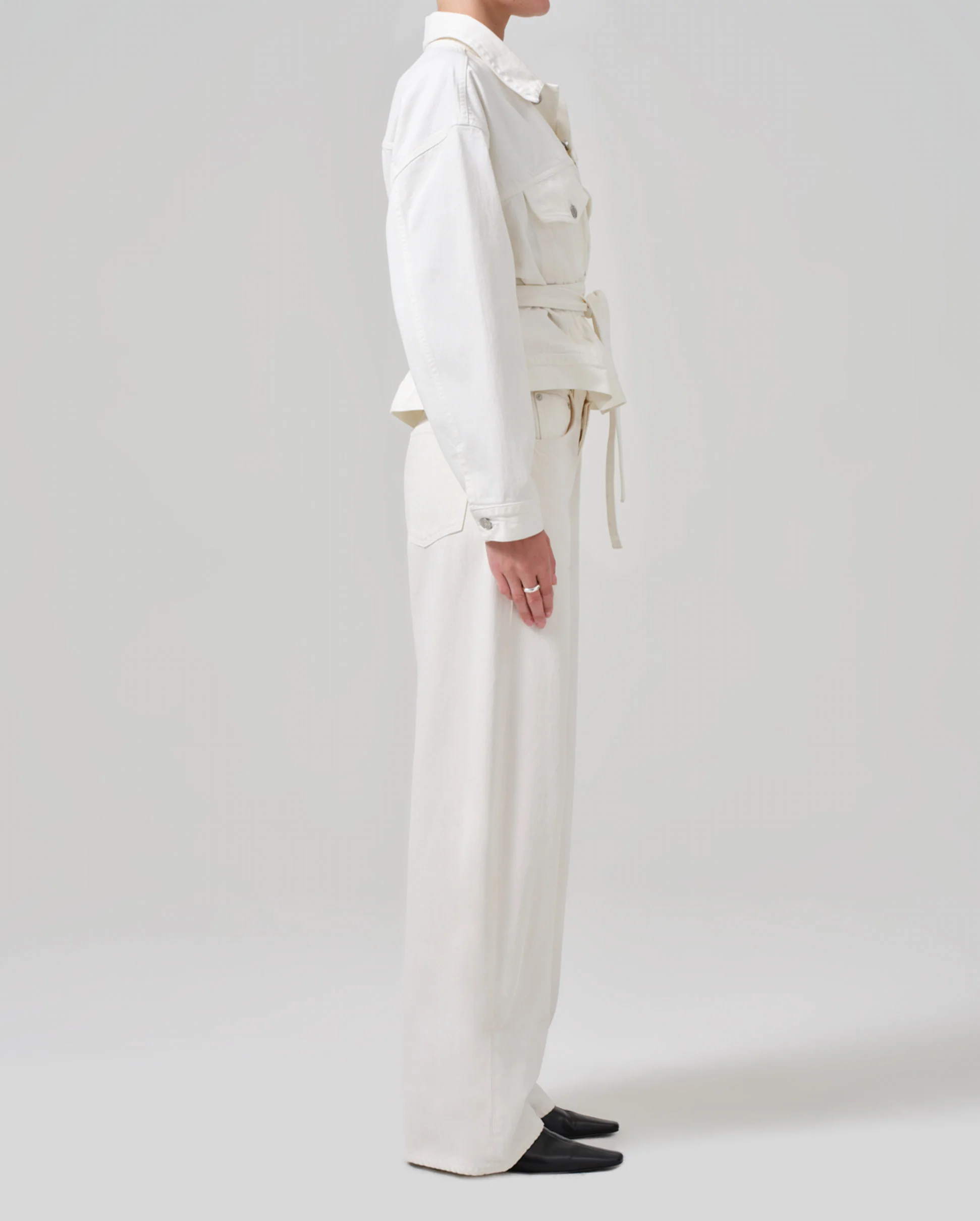 AYLA BAGGY CUFFED CROP / PASHMINA - Image 9