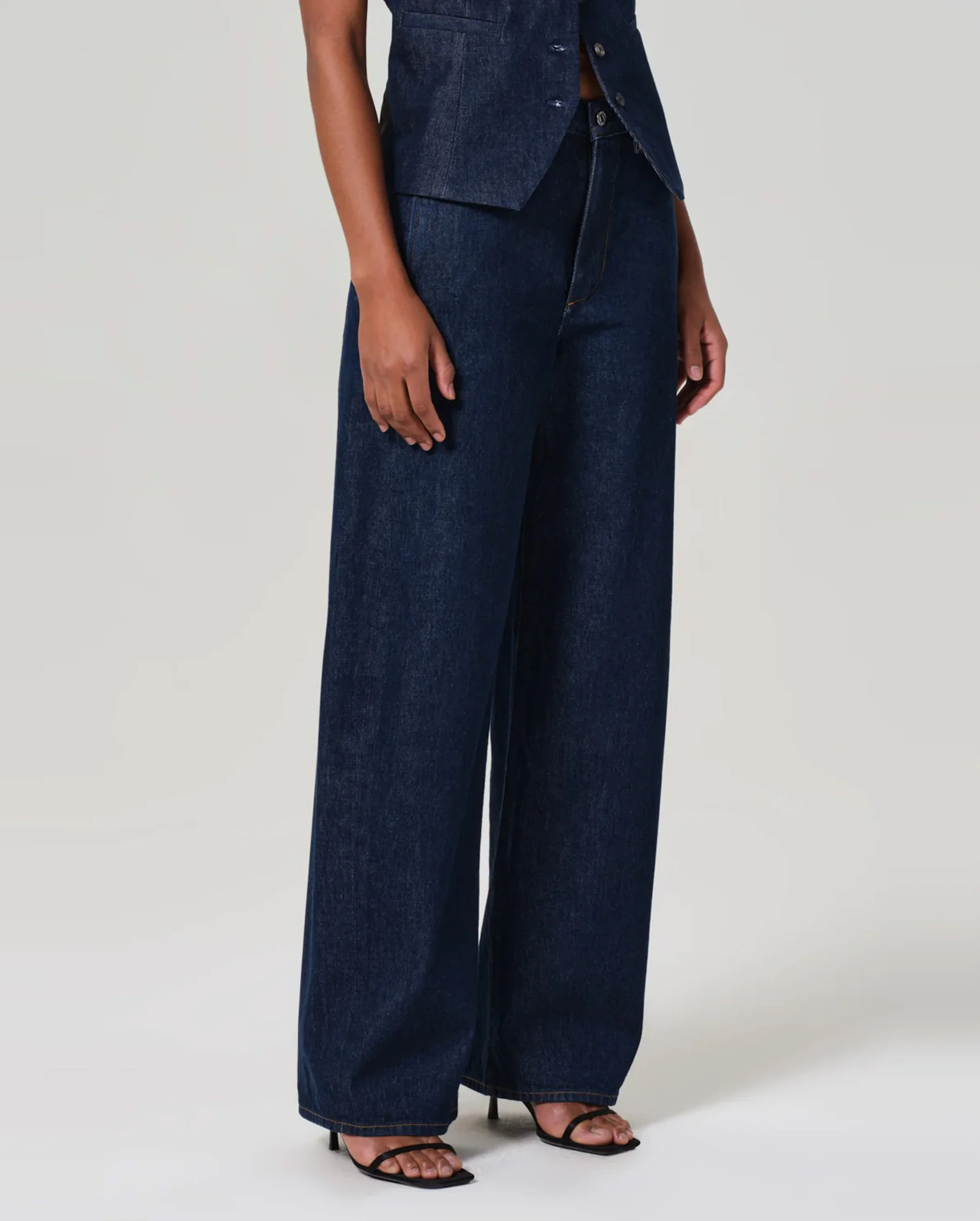 AYLA POLISH DENIM TROUSER / AMHERST
