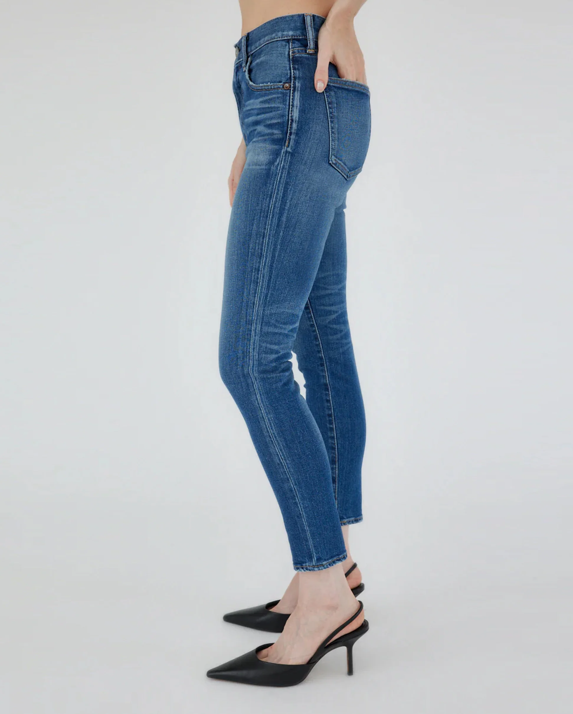 BALLENA HIGH RISE SKINNY / BLUE - Image 3