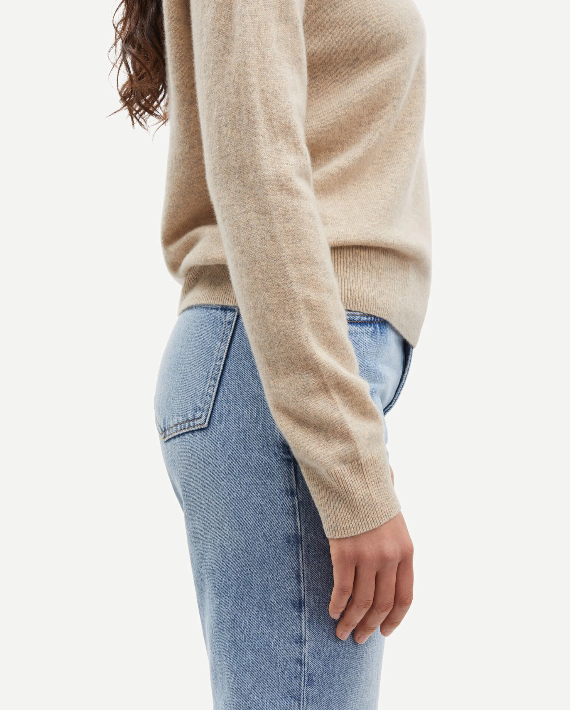BOSTON O-NECK 6304 / CREAM MELANGE - Image 5