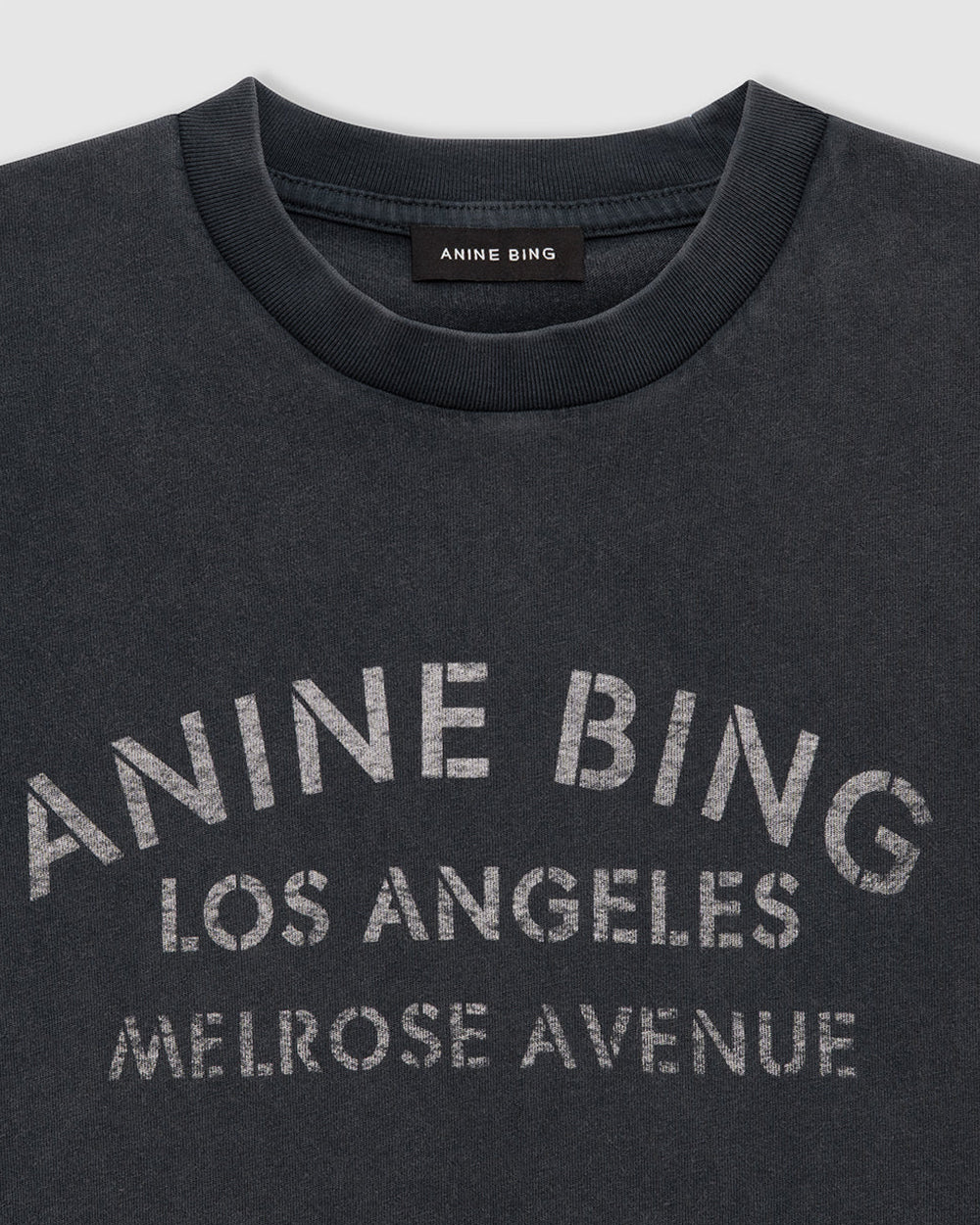 CADE TEE MELROSE STENCIL / WASHED BLACK - Image 4
