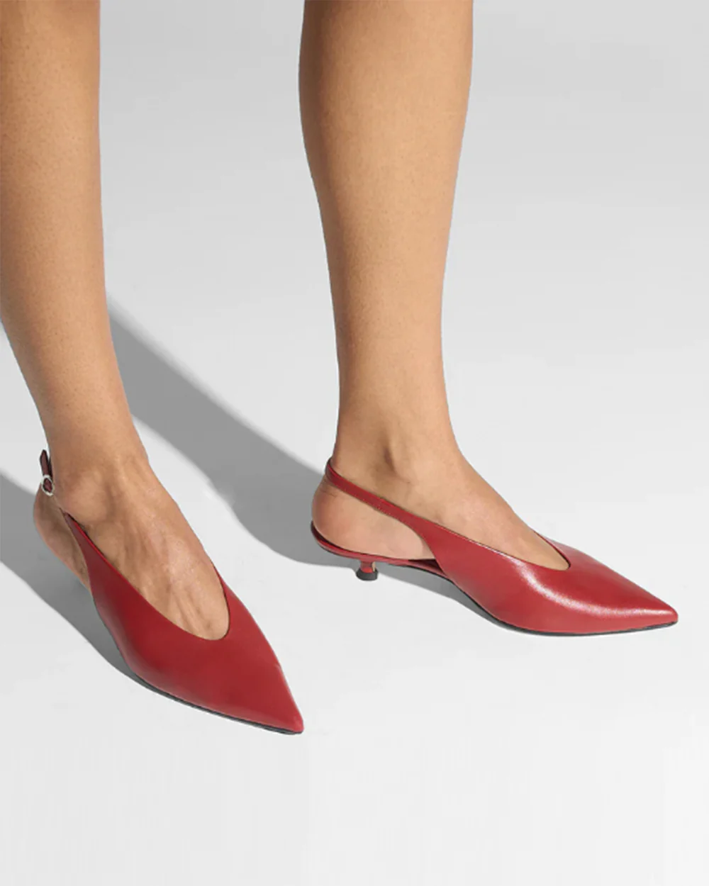 CAMILA SLINGBACK PUMPS / SCARLET - Image 5