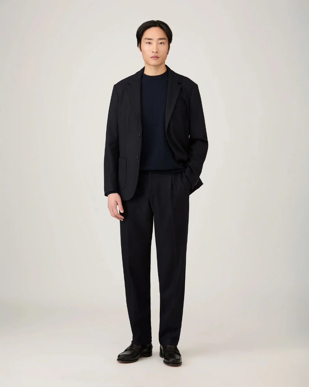 CASHMERE CREW / NAVY - Image 3