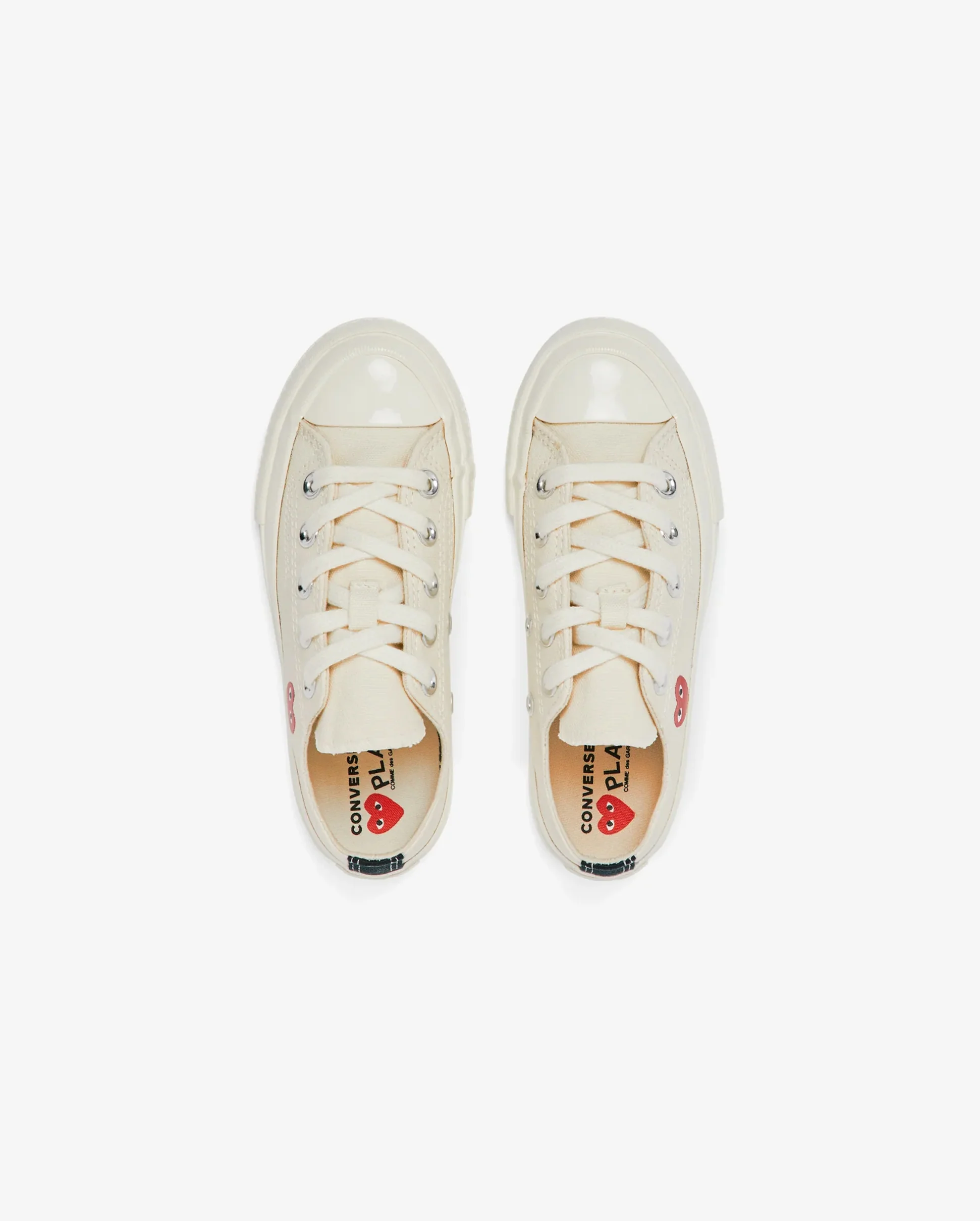 CHUCK TAYLOR KIDS SMALL RED HEART LOW / BEIGE - Image 5