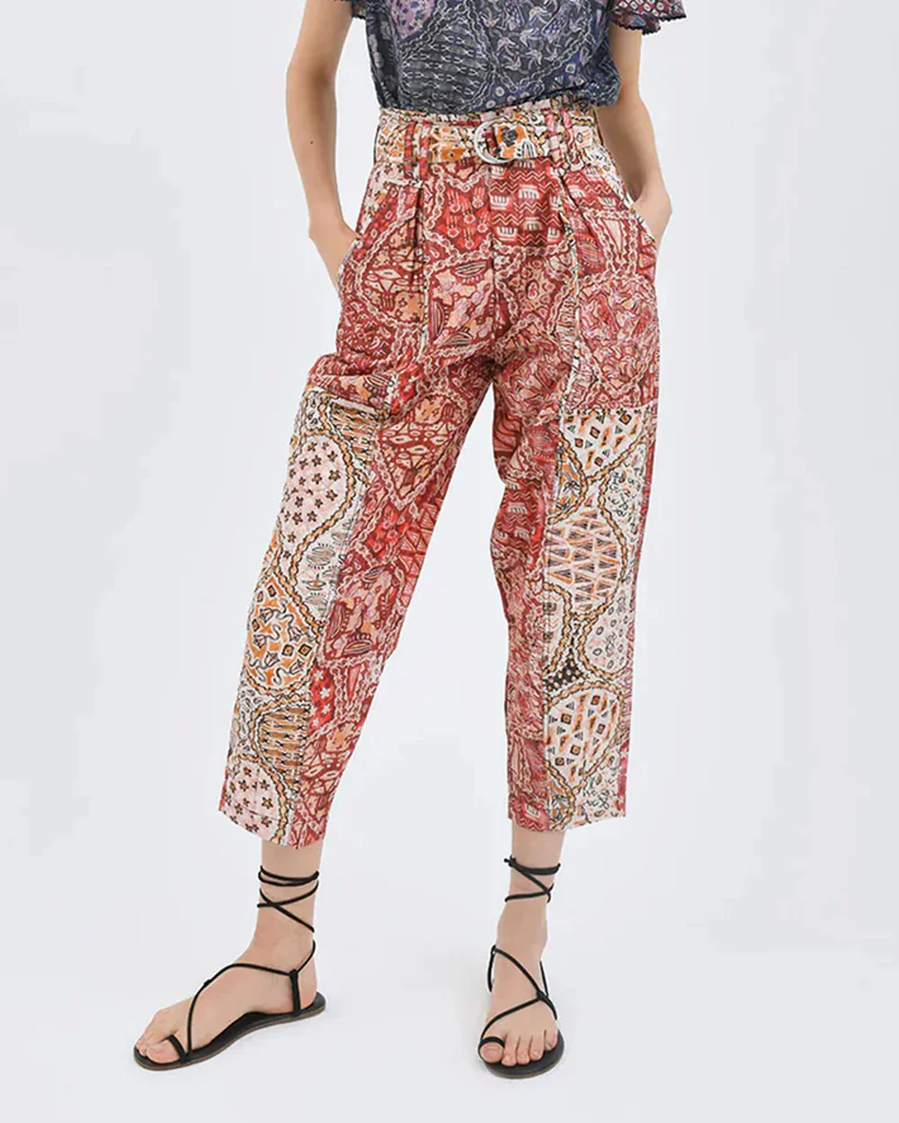 CIJI ORGANIC COTTON PANTS / CAIRO RED