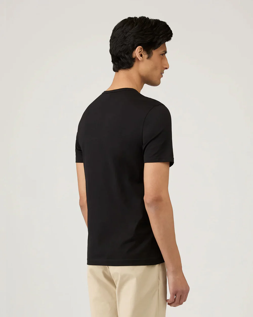 CLASSIC CREW NECK T-SHIRT / BLACK - Image 3