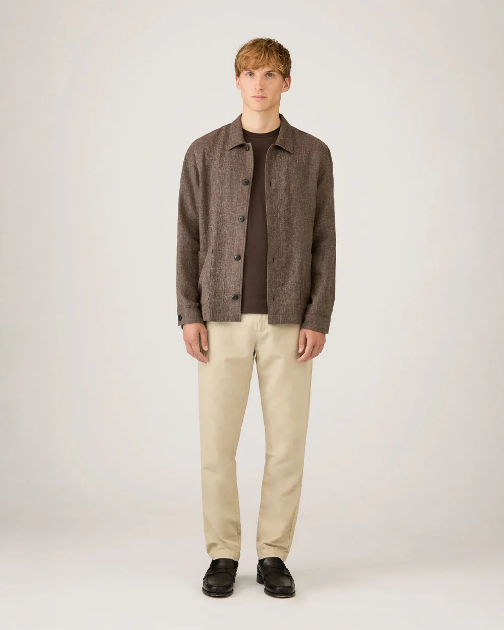 CLASSIC CREW NECK T SHIRT / DARK CHOCOLATE - Image 2
