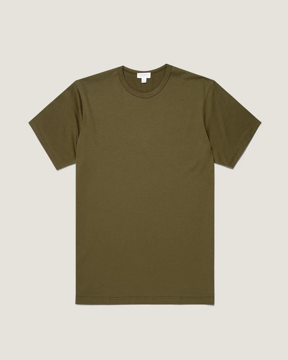 CLASSIC CREW NECK T SHIRT / DEEP OLIVE - Image 6