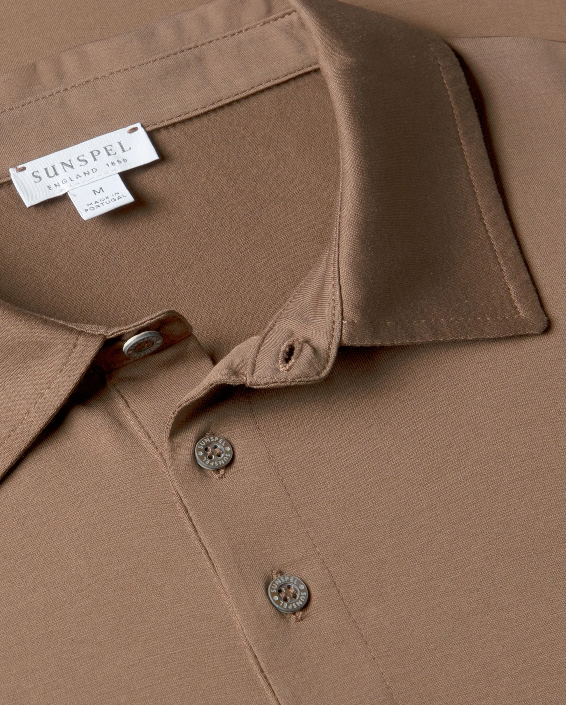 CLASSIC JERSEY POLO SHIRT / BARK - Image 3