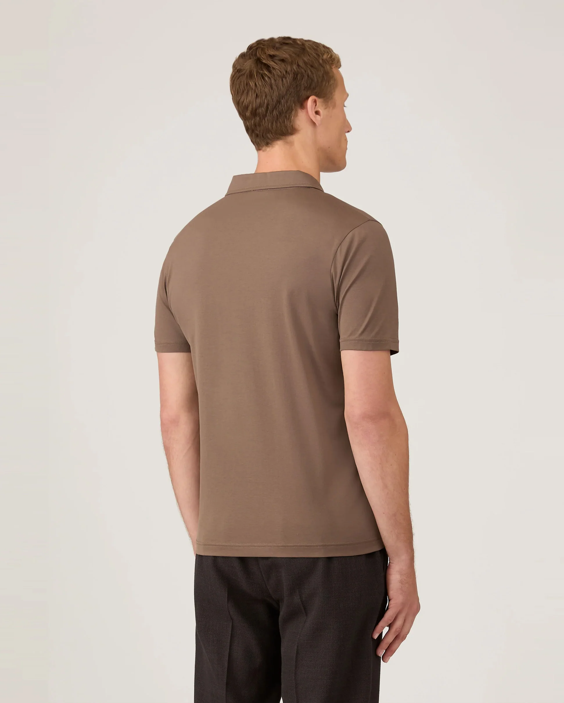 CLASSIC JERSEY POLO SHIRT / BARK - Image 4