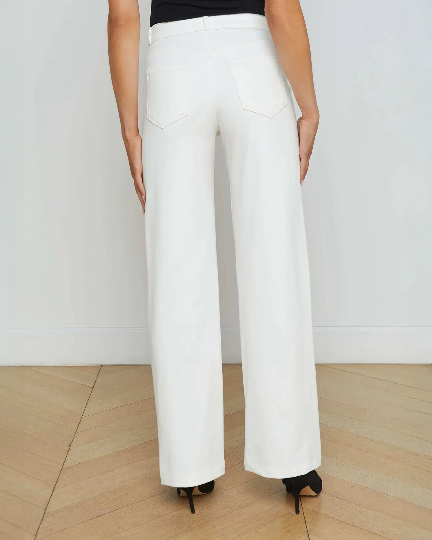 CLAYTON WIDE LEG PANTS / IVORY - Image 4