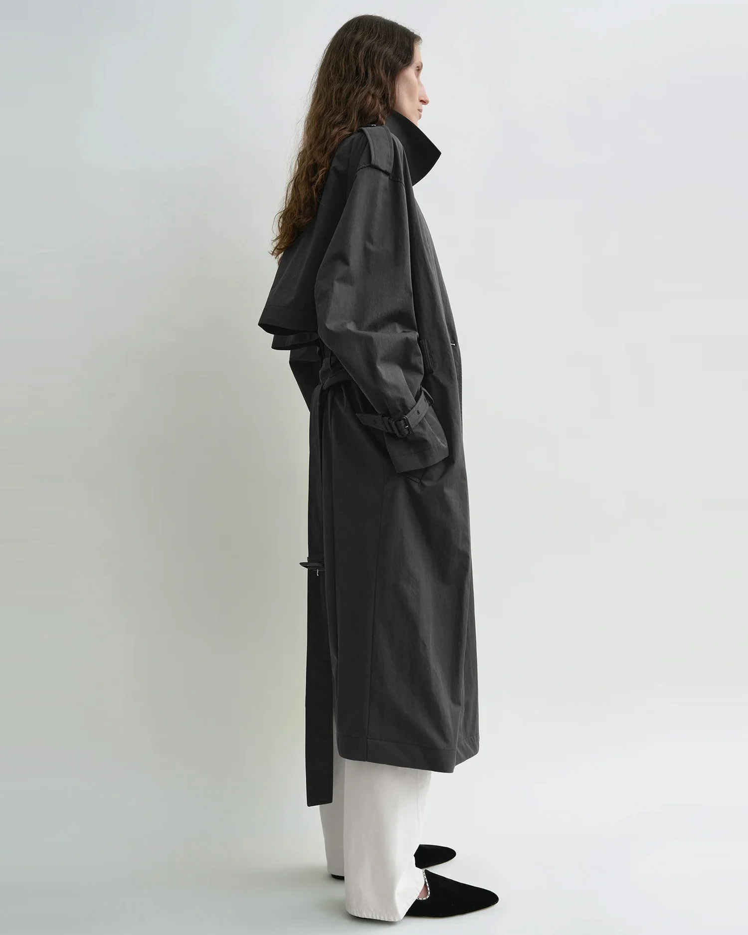 CRISP SUMMER TRENCH / WASHED BLACK - Image 3
