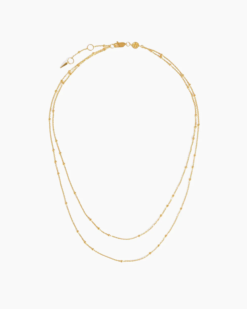 DOUBLE CHAIN NECKLACE / GOLD