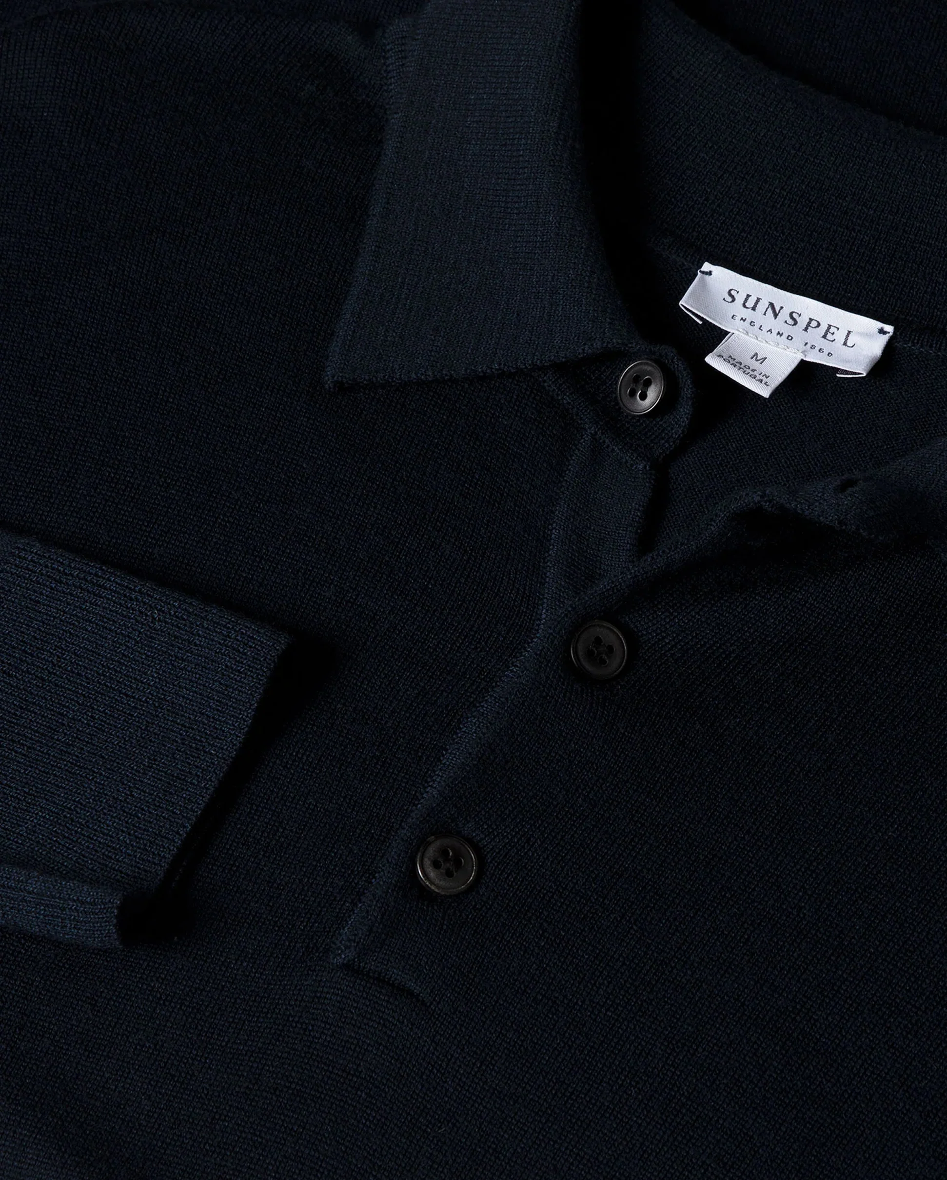 EXTRA FINE MERINO POLO SHIRT / LIGHT NAVY - Image 5