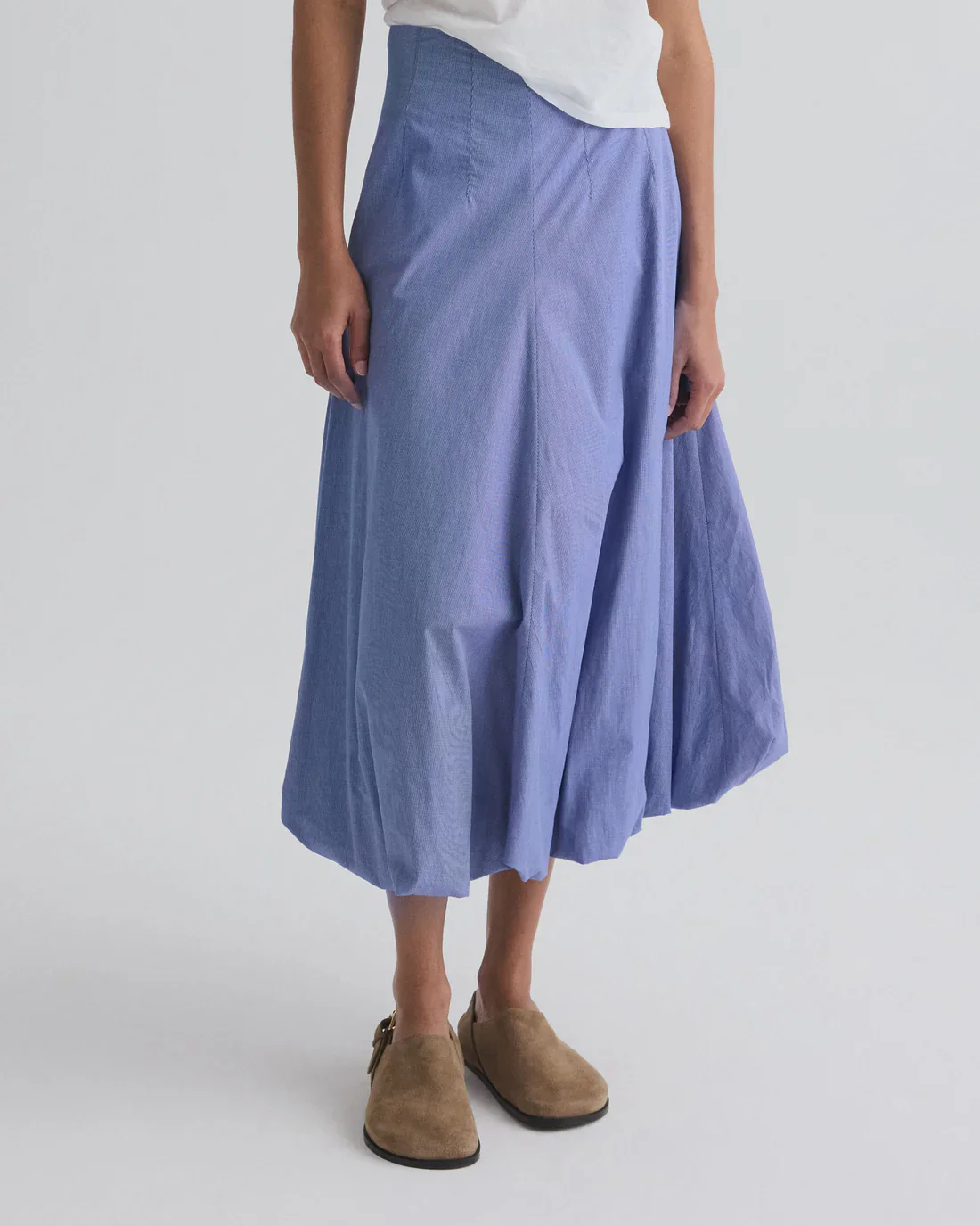 FULL INTENTIONS SKIRT / WHITE NAVY