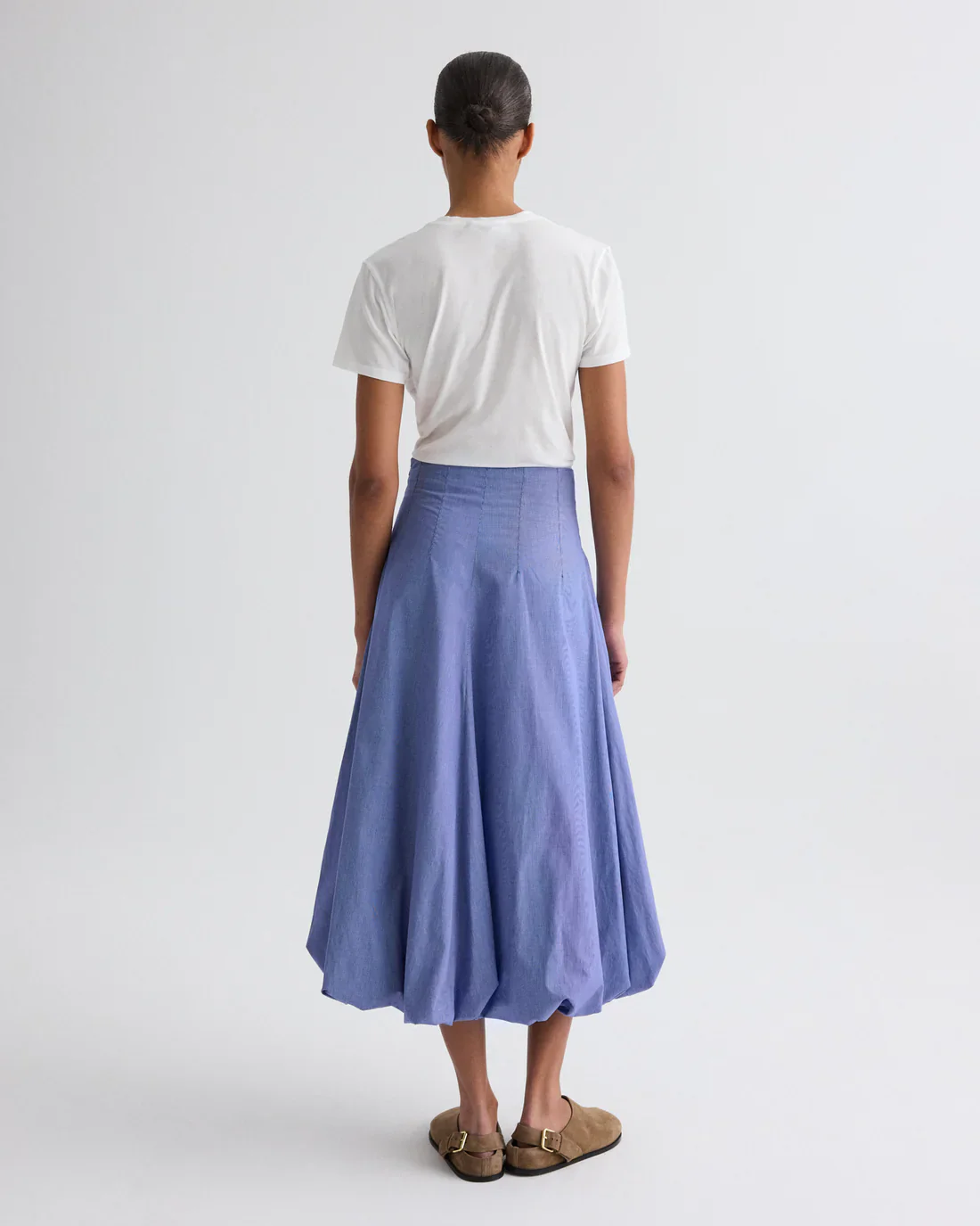 FULL INTENTIONS SKIRT / WHITE NAVY - Image 5