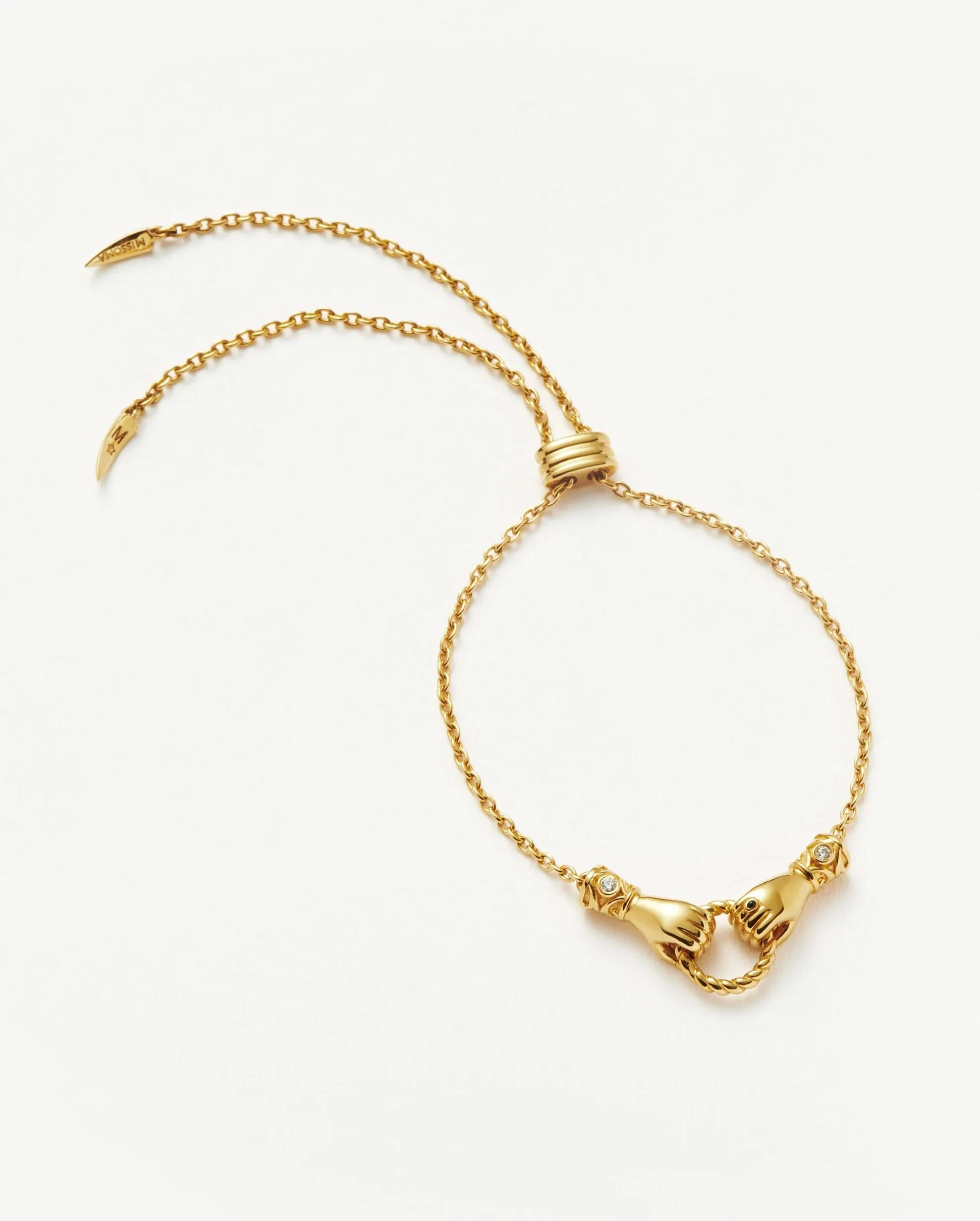 HARRIS REED IN GOOD HANDS SLIDER BRACELET / GOLD - Image 5