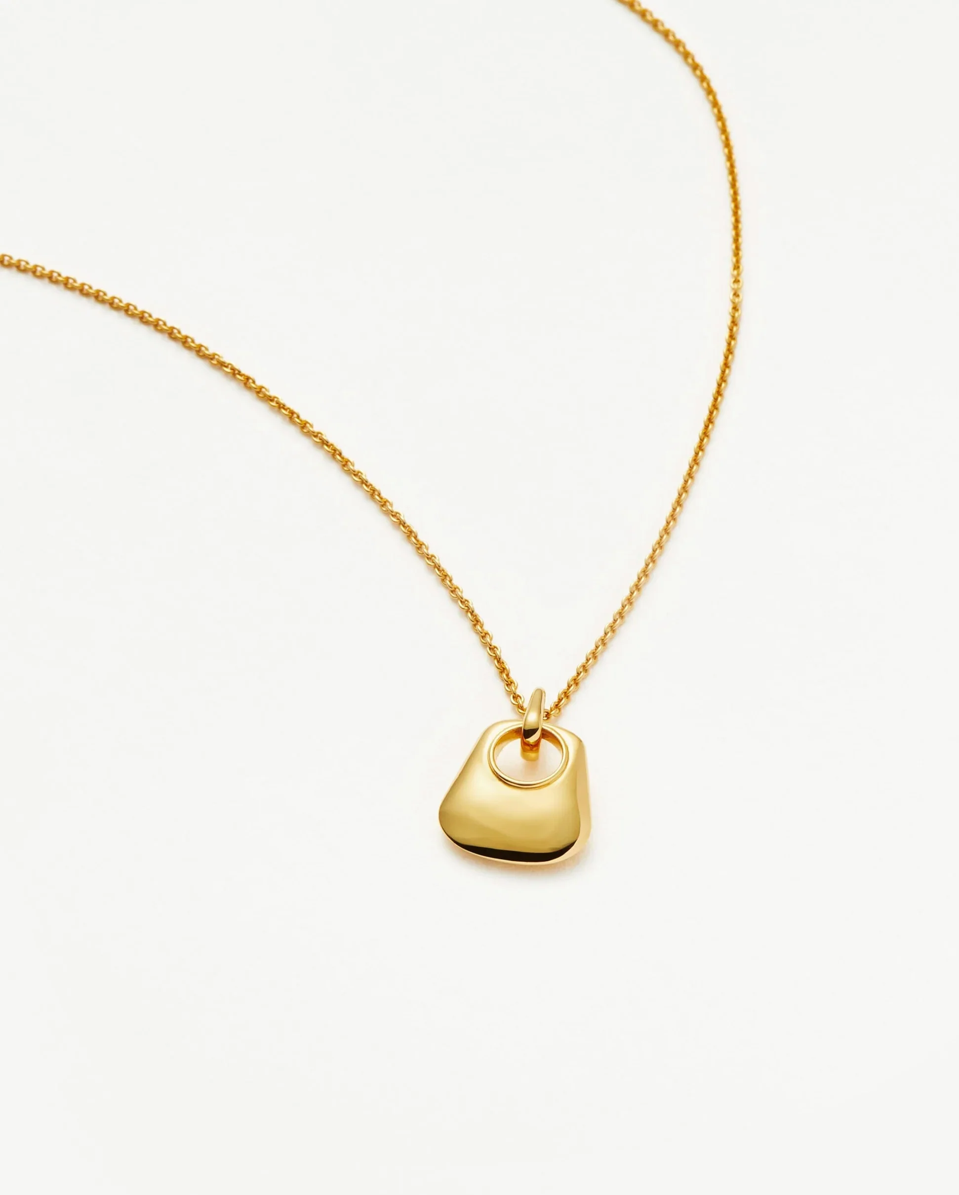 HERA RIDGE MINI PENDANT NECKLACE / GOLD - Image 4