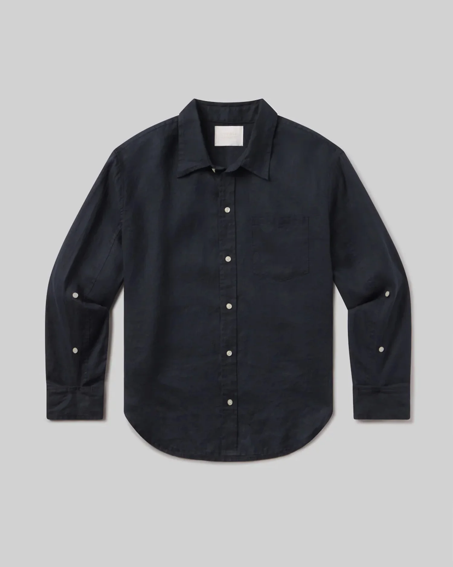 KAYLA SHRUNKEN SHIRT/ NAVY - Image 6