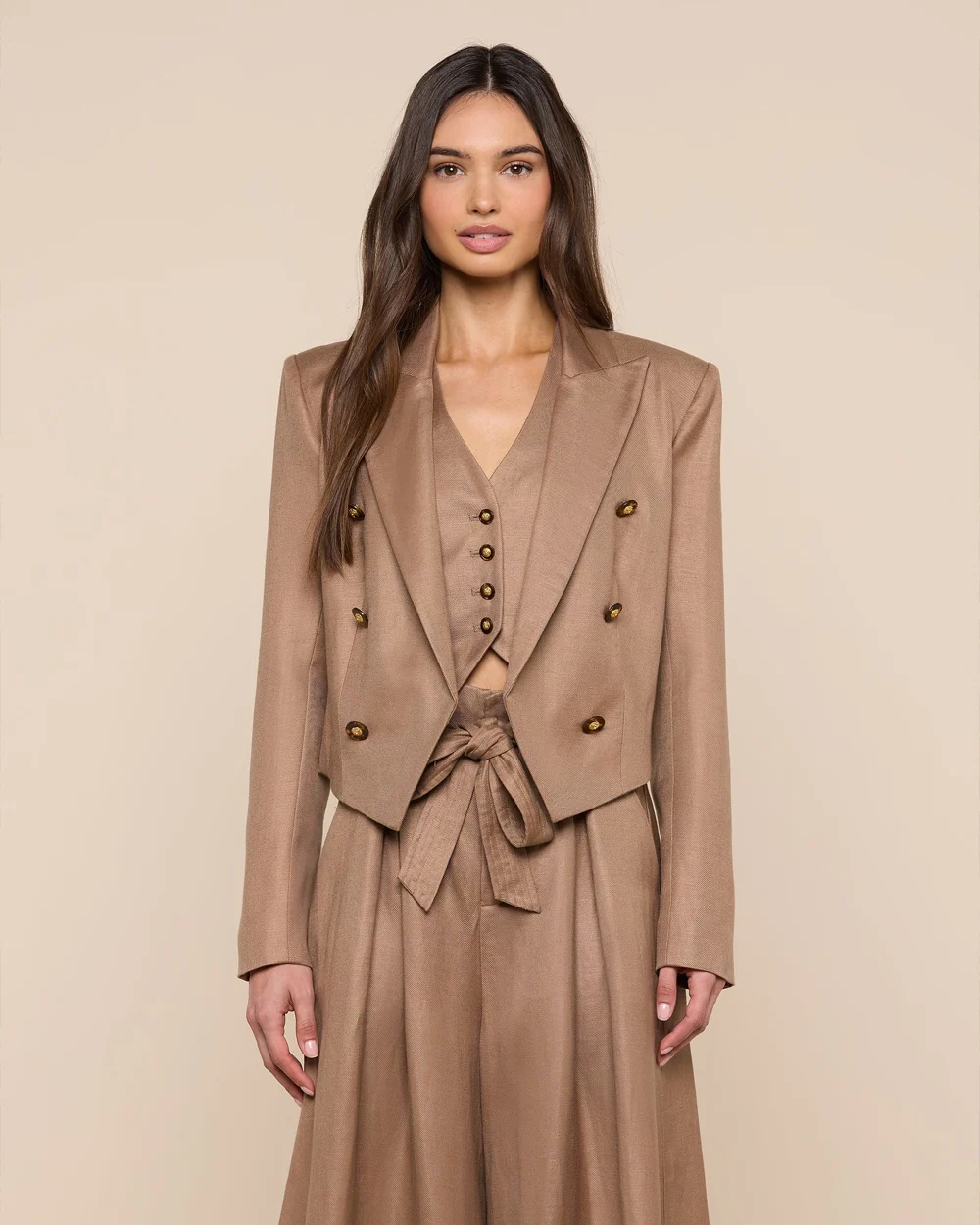 LILA BOXY BLAZER / BARLEY