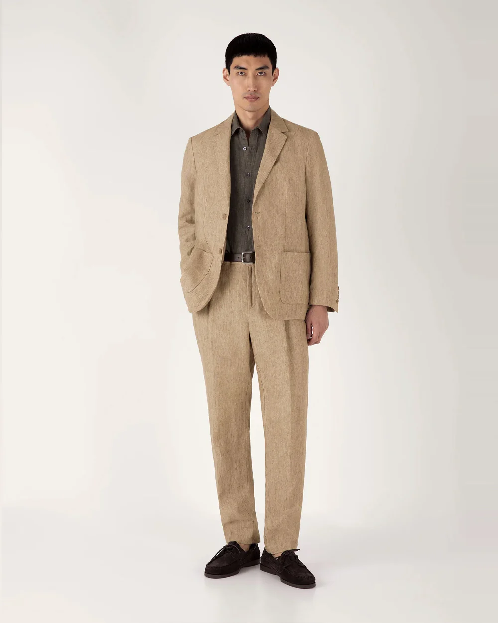 LINEN SHIRT / DUSK GREEN - Image 2
