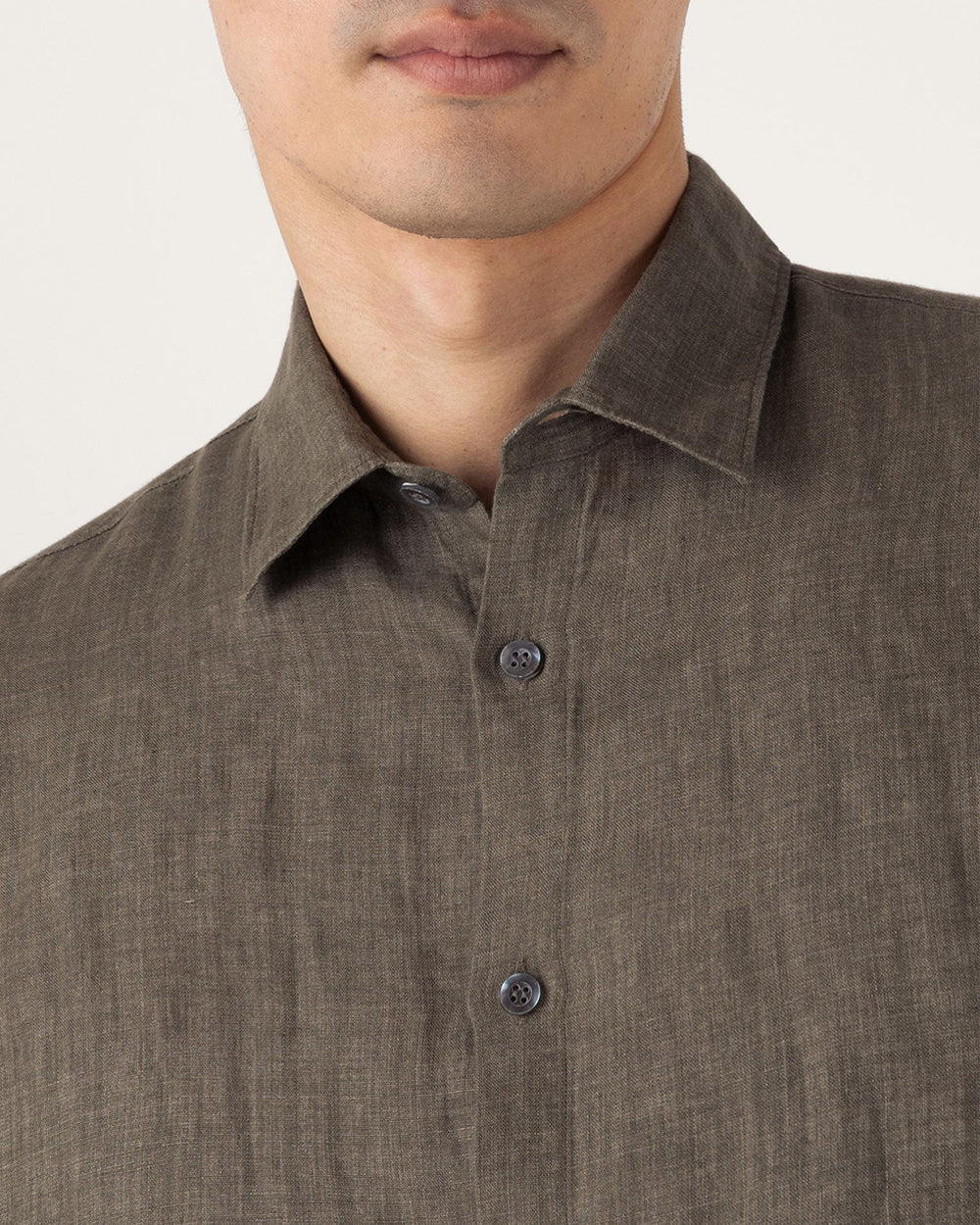LINEN SHIRT / DUSK GREEN - Image 5