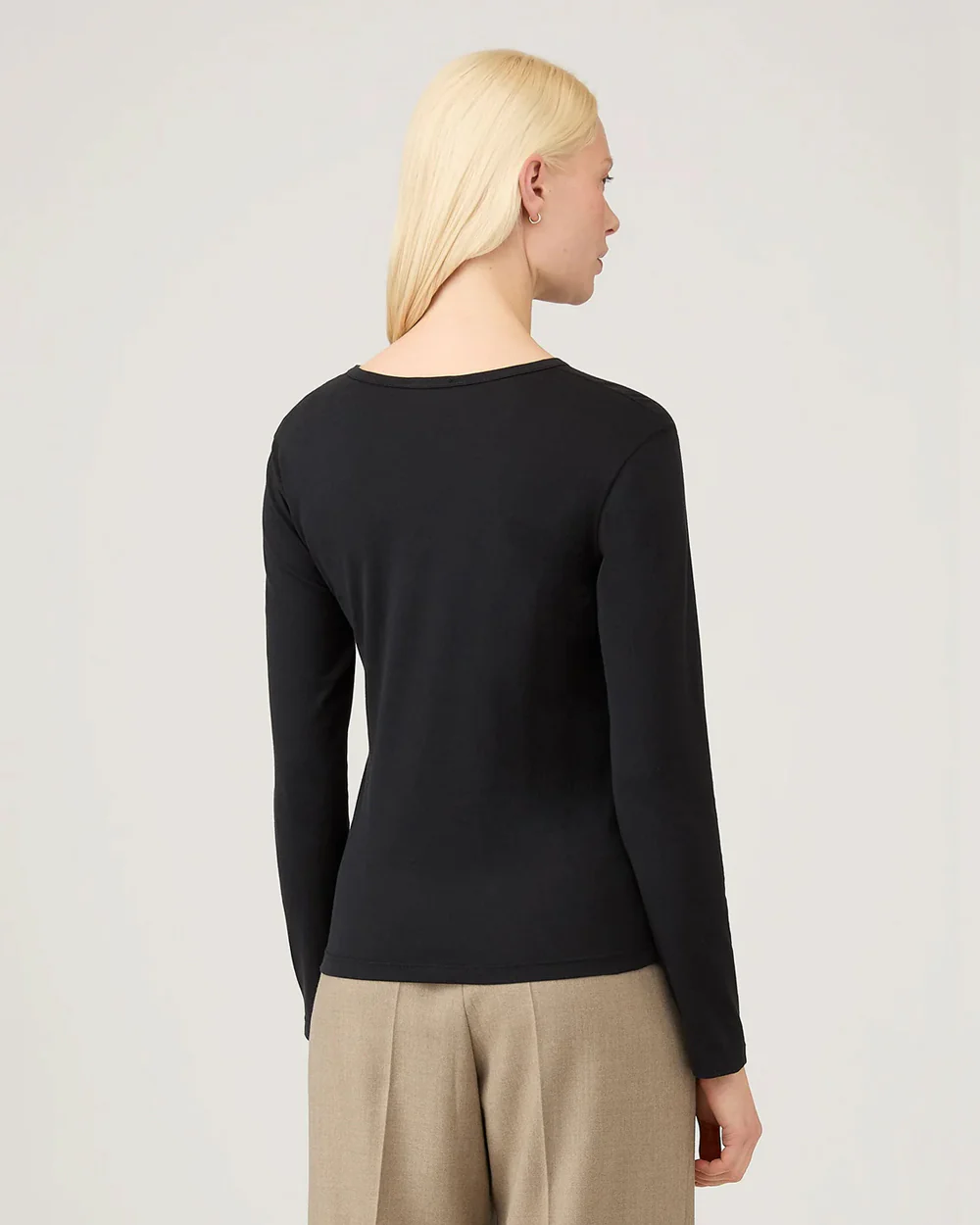 LONG SLEEVE CLASSIC T-SHIRT / BLACK - Image 3
