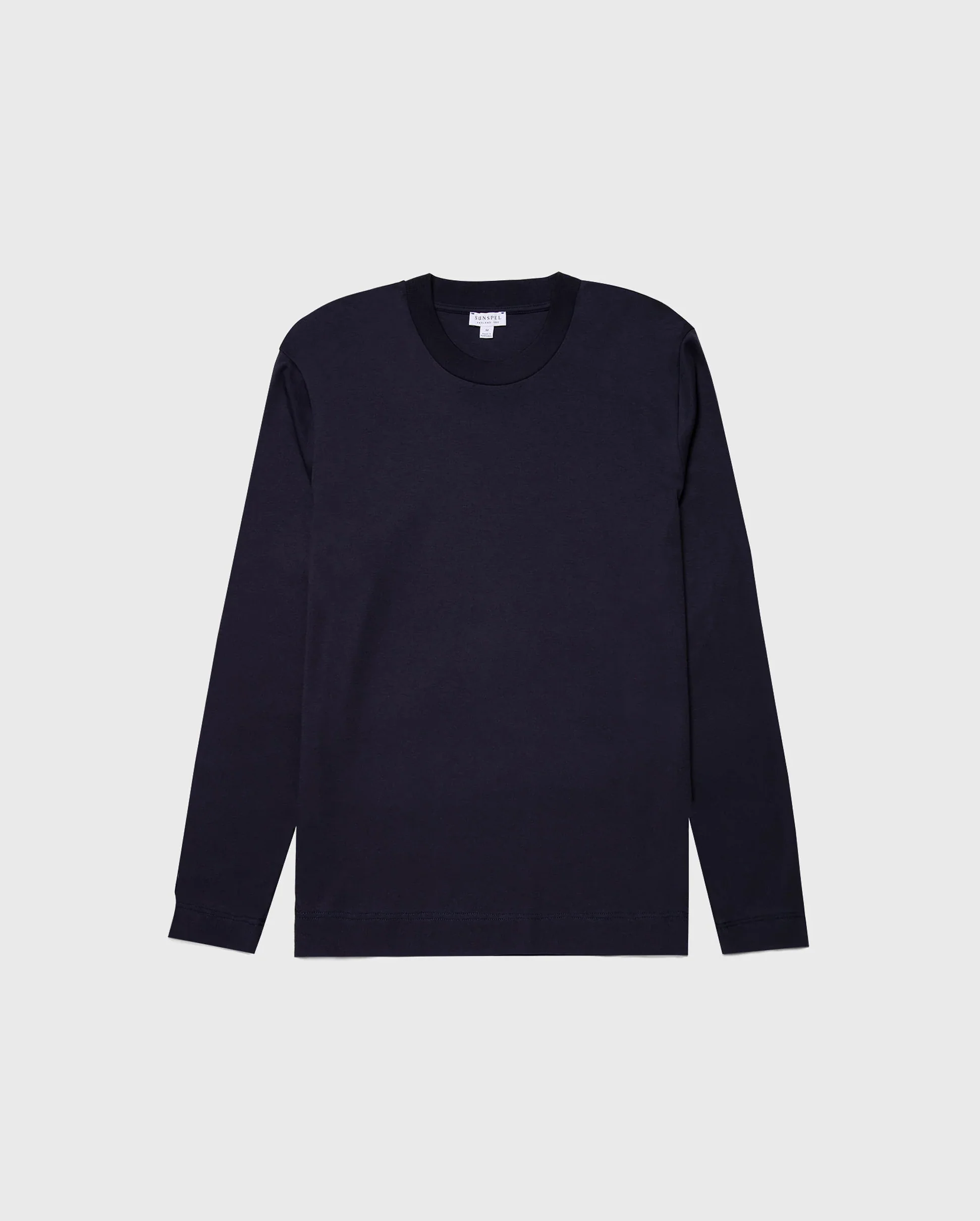 LONG SLEEVE HEAVY WEIGHT T-SHIRT / NAVY - Image 5