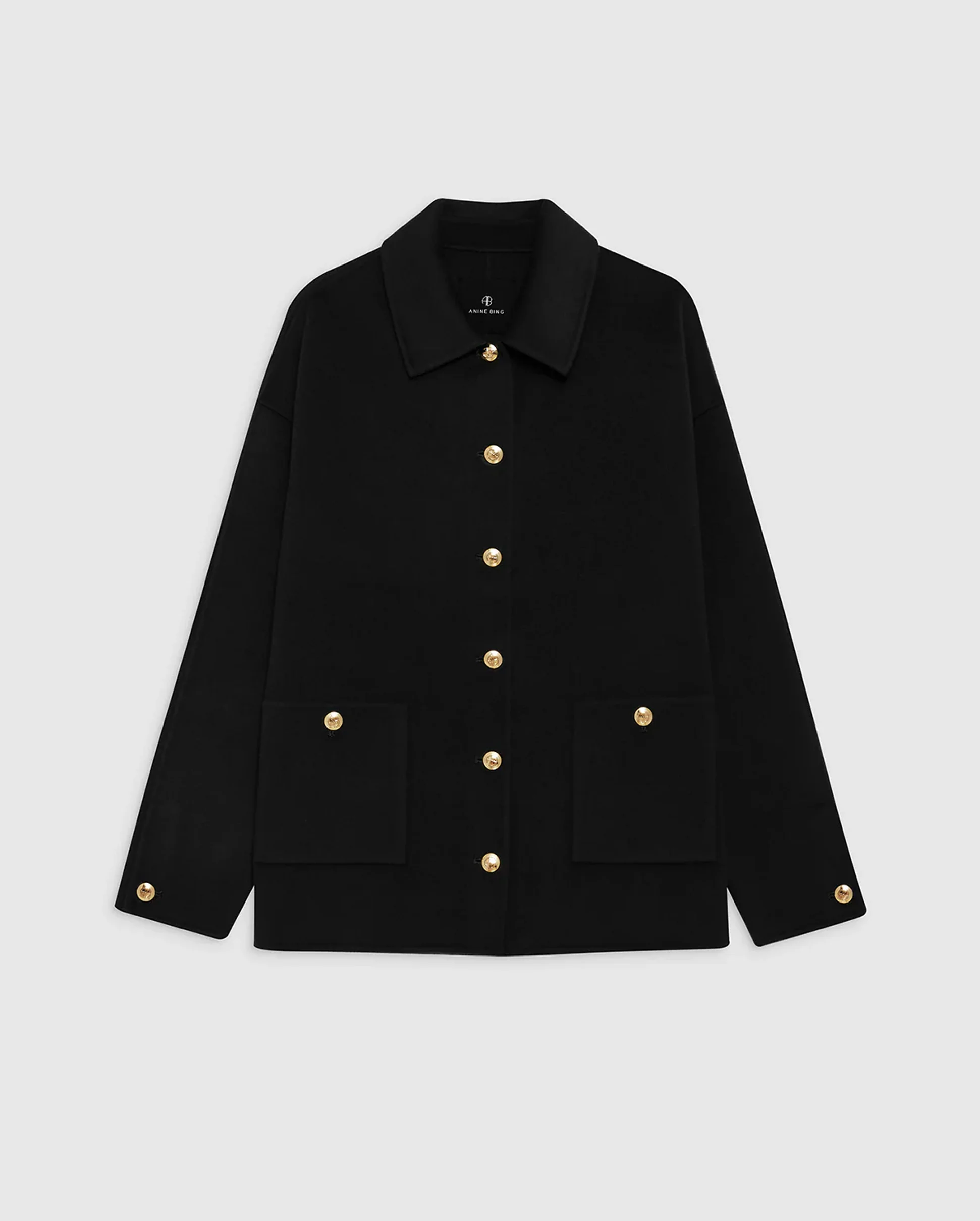 LUCA JACKET / BLACK CASHMERE BLEND - Image 3