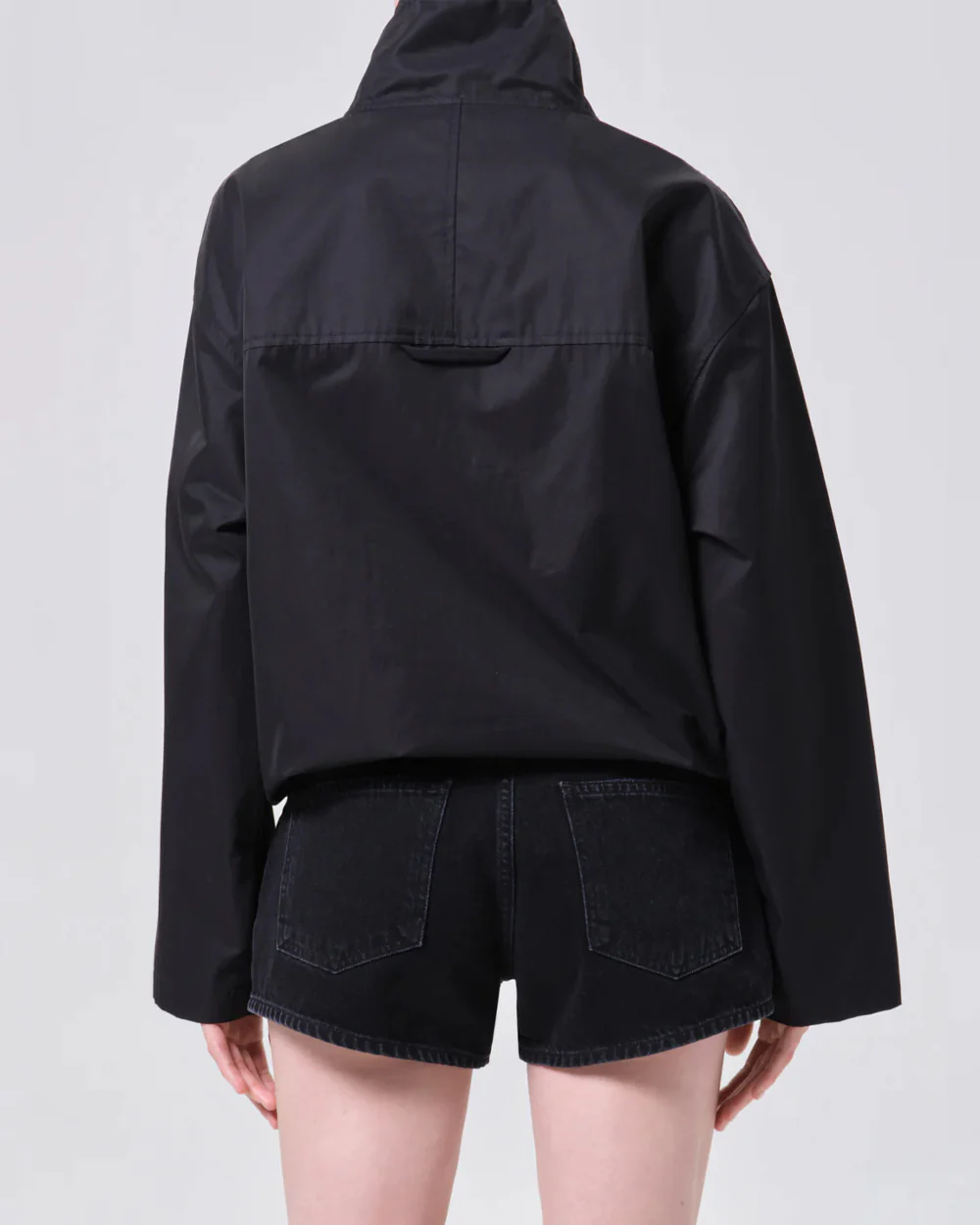 LYDIA NYLON POPOVER ANNORAK / BLACK - Image 2