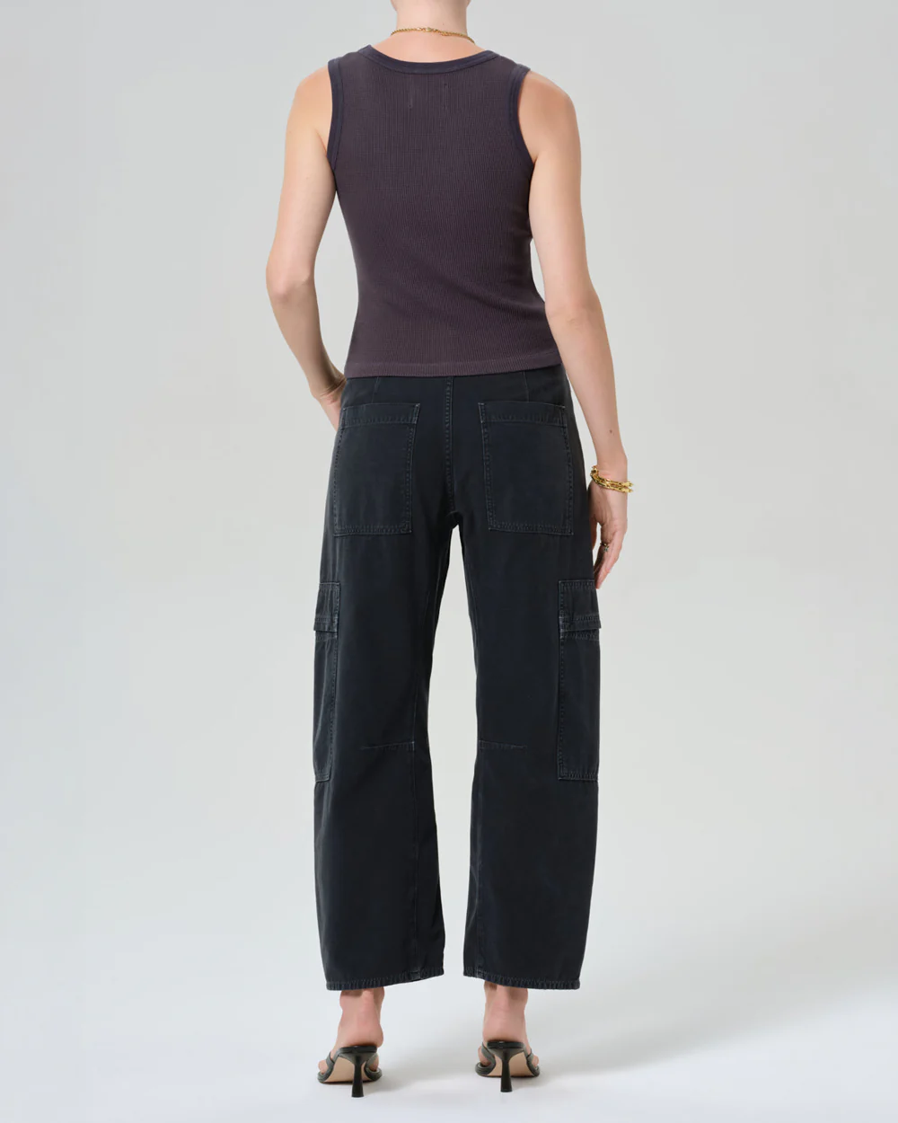 MARCELLE LOW SLUNG EASY CARGO / WASHED BLACK - Image 5