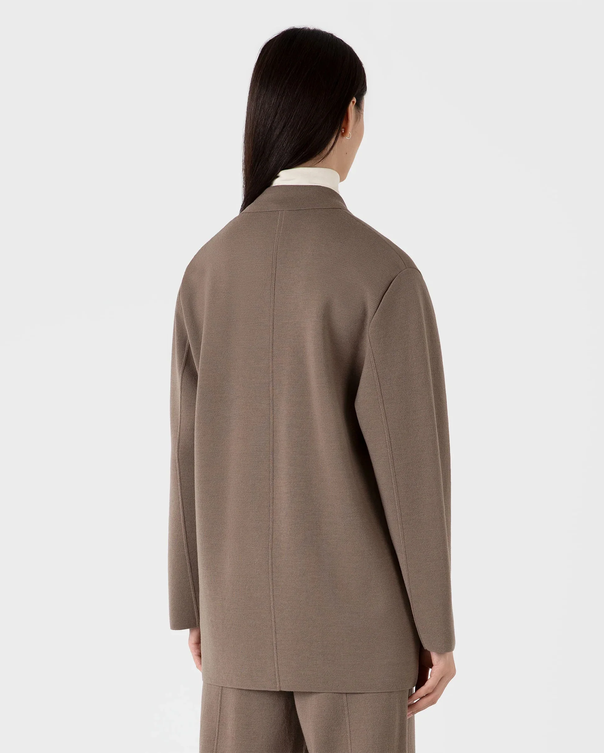 MERINO MILANO BLAZER / SANDSTONE - Image 3
