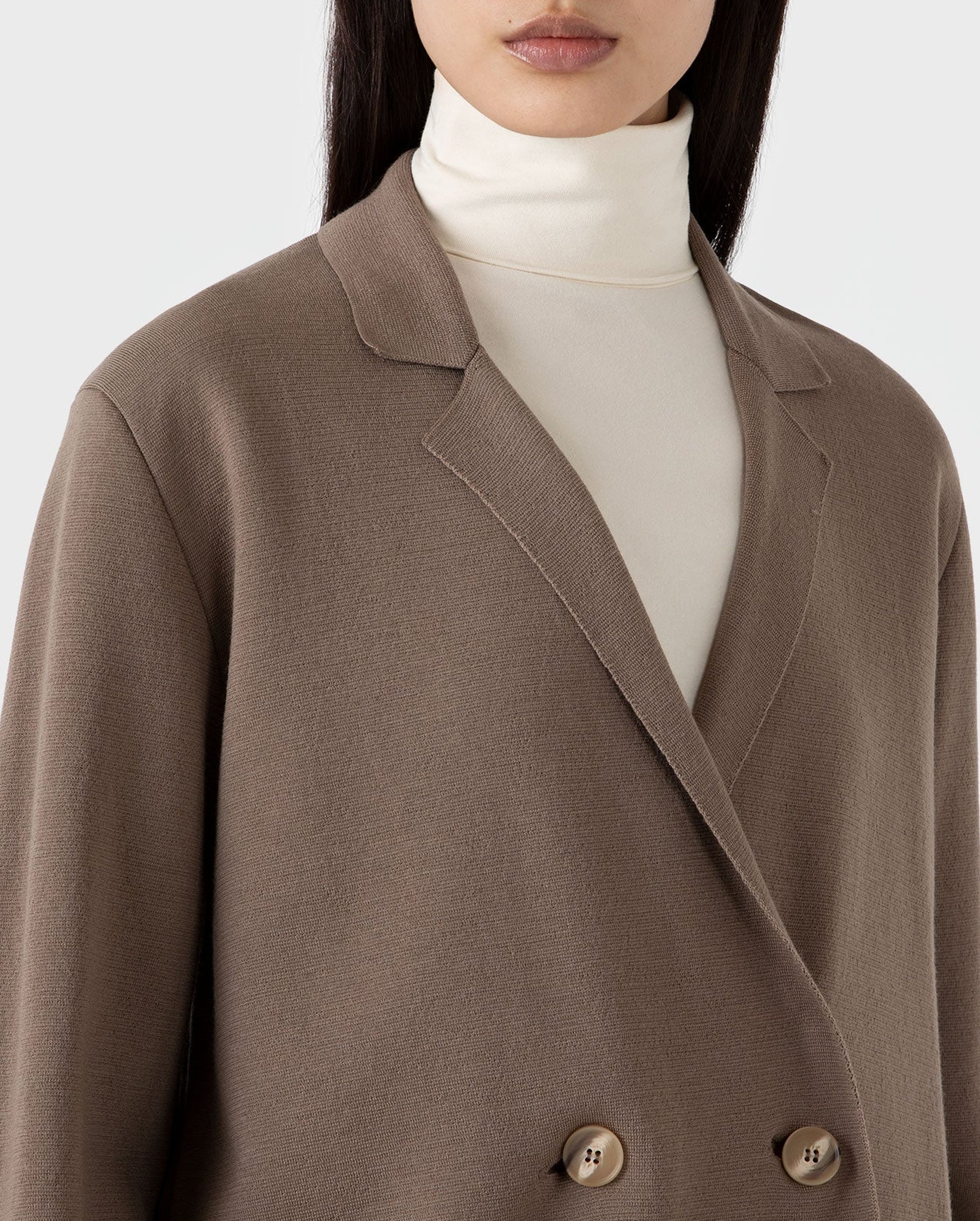 MERINO MILANO BLAZER / SANDSTONE - Image 4