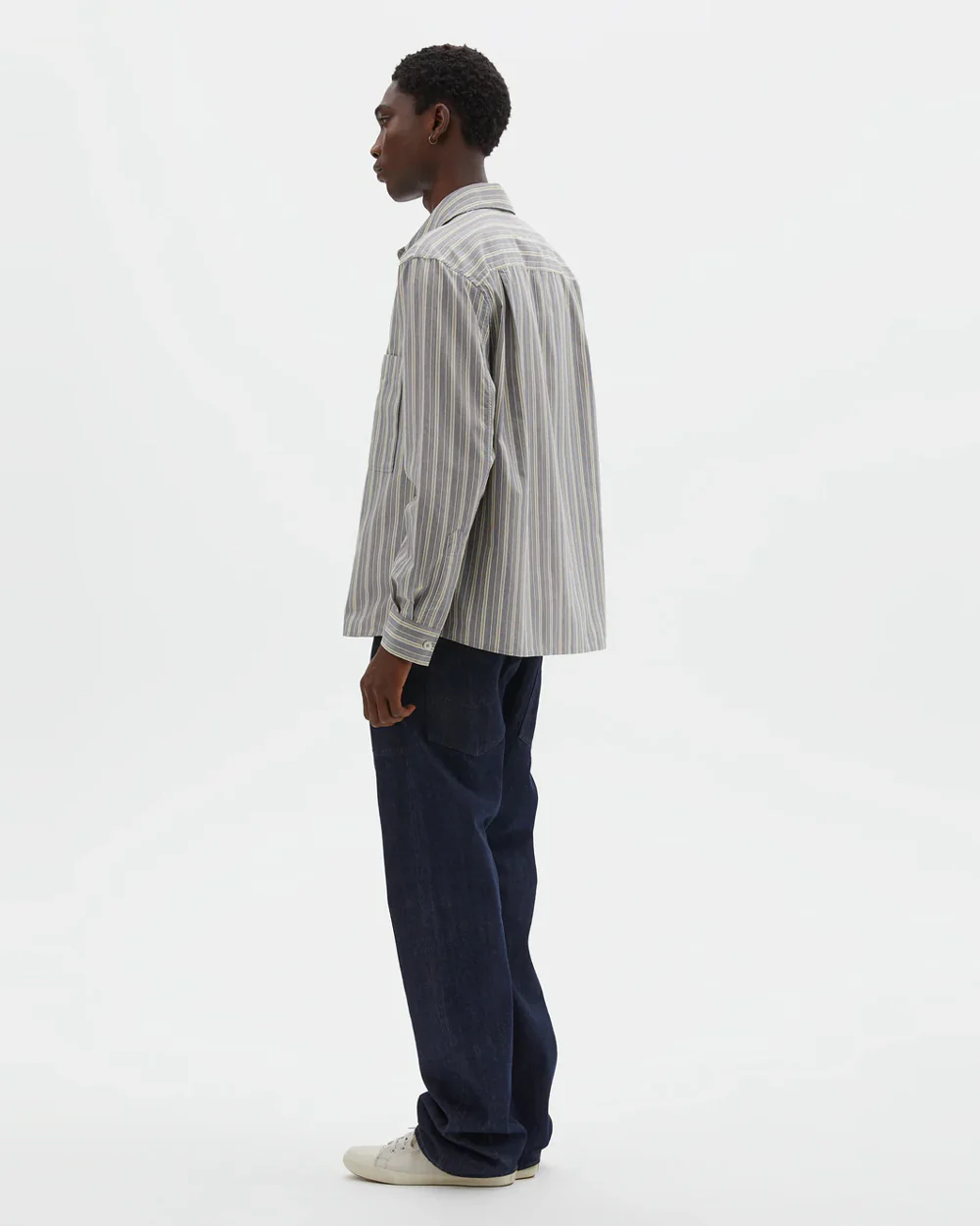 MHL OVERALL SHIRT / OFF WHITE / GREY / ZEST - Image 3