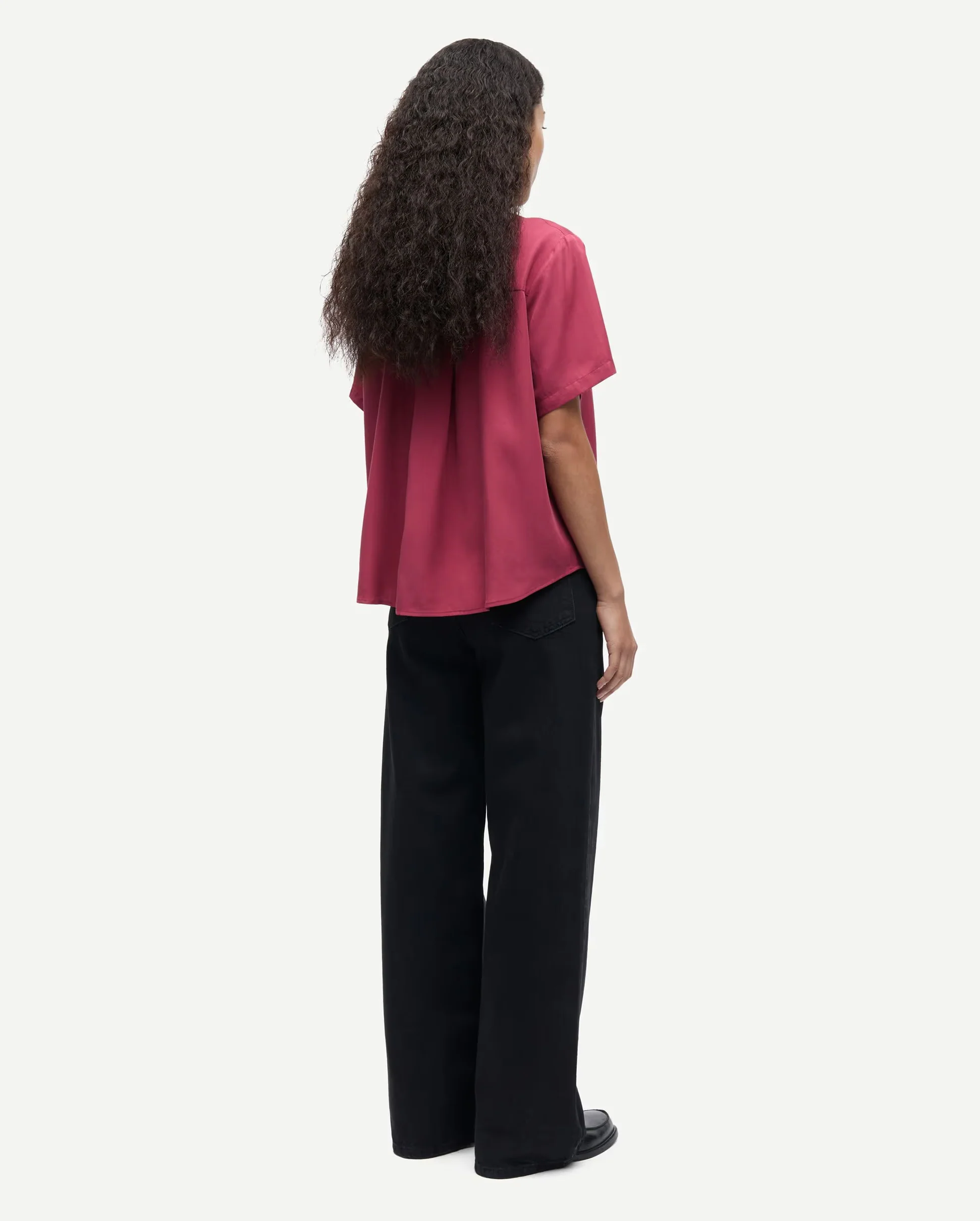 MINA SS SHIRT 14028 / EARTH RED - Image 5