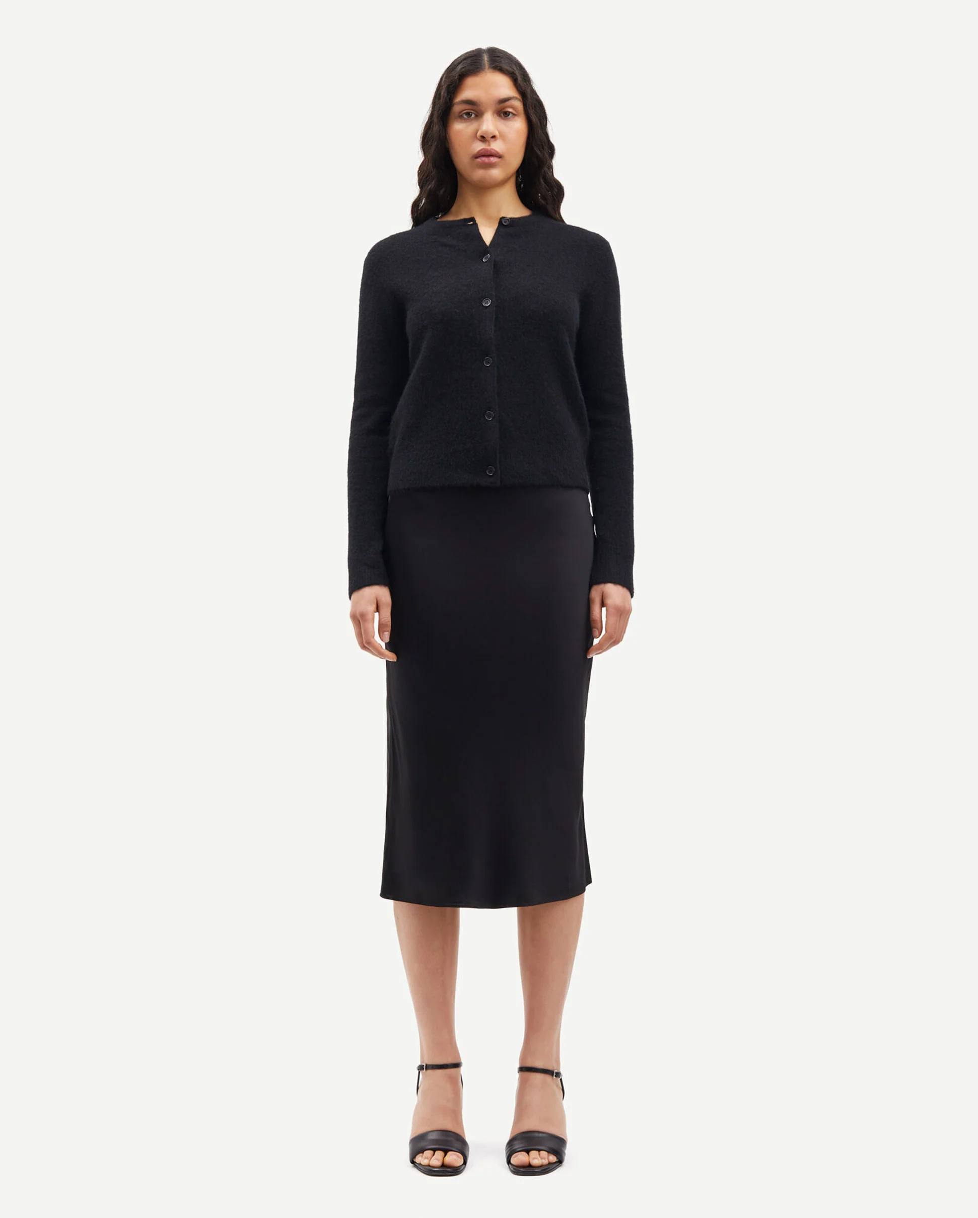 NOR SHORT CARDIGAN 7355 / BLACK - Image 5