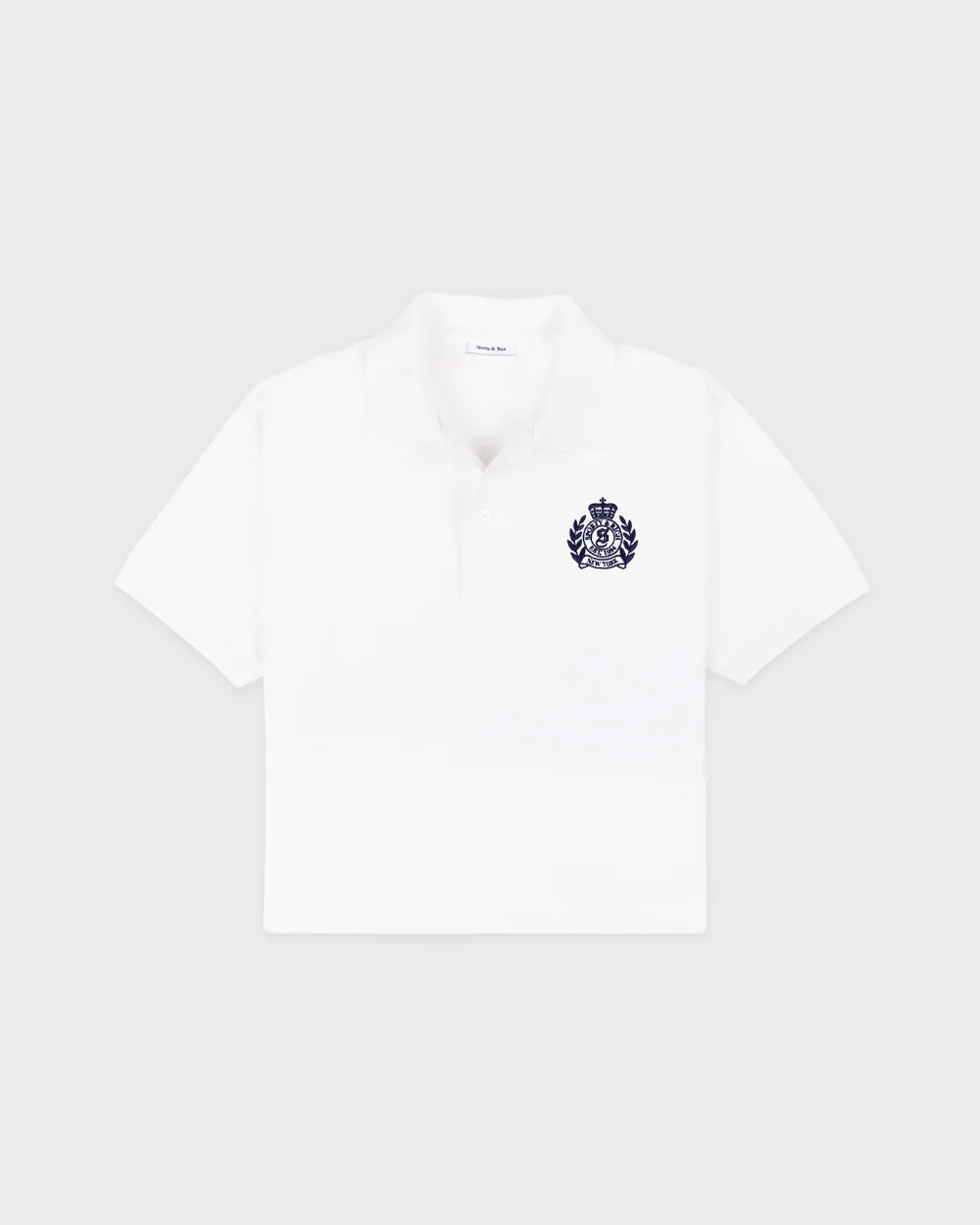 NY CREST PIQUE POLO / WHITE - Image 4