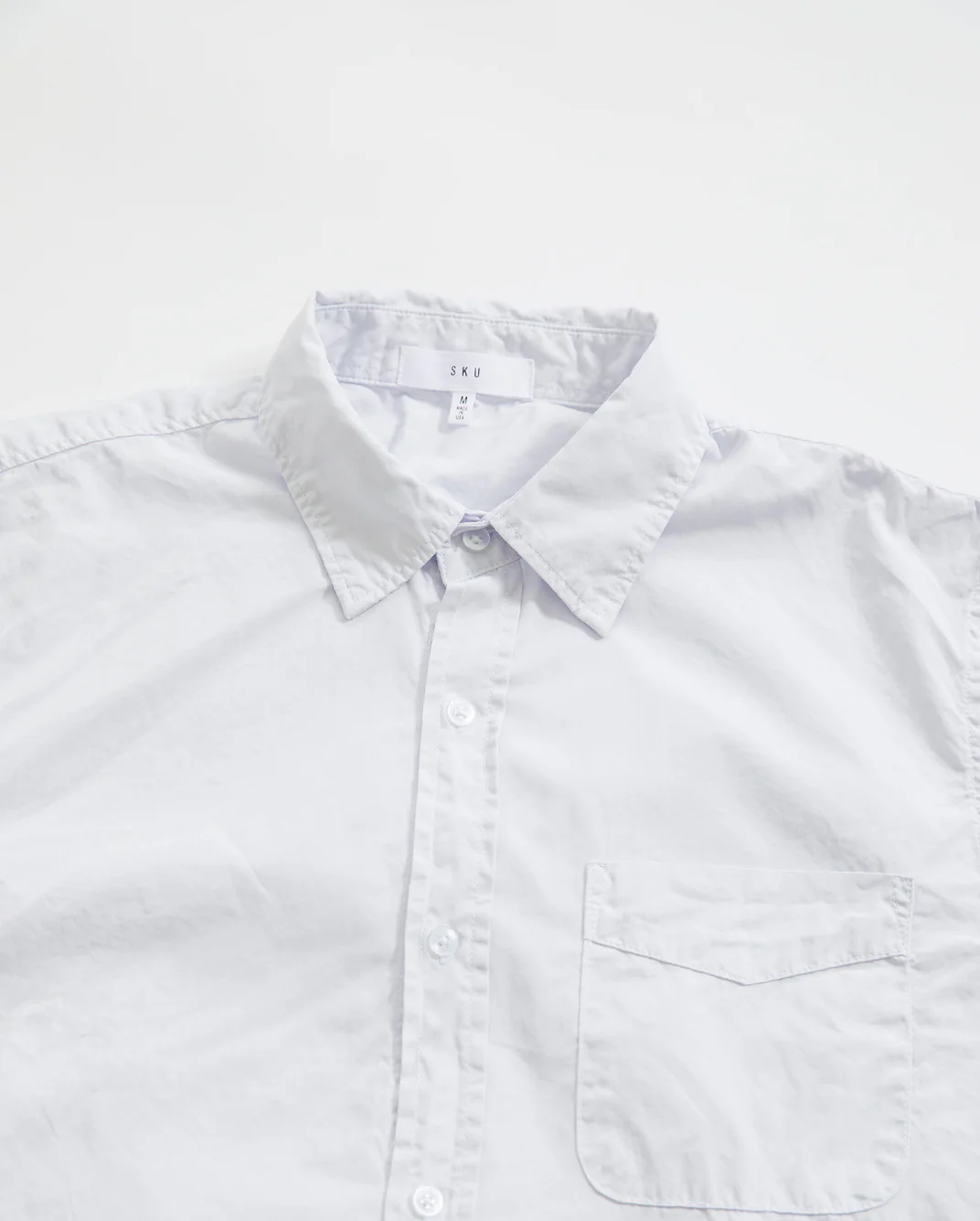 POPLIN STANDARD SHIRT / WHITE - Image 4