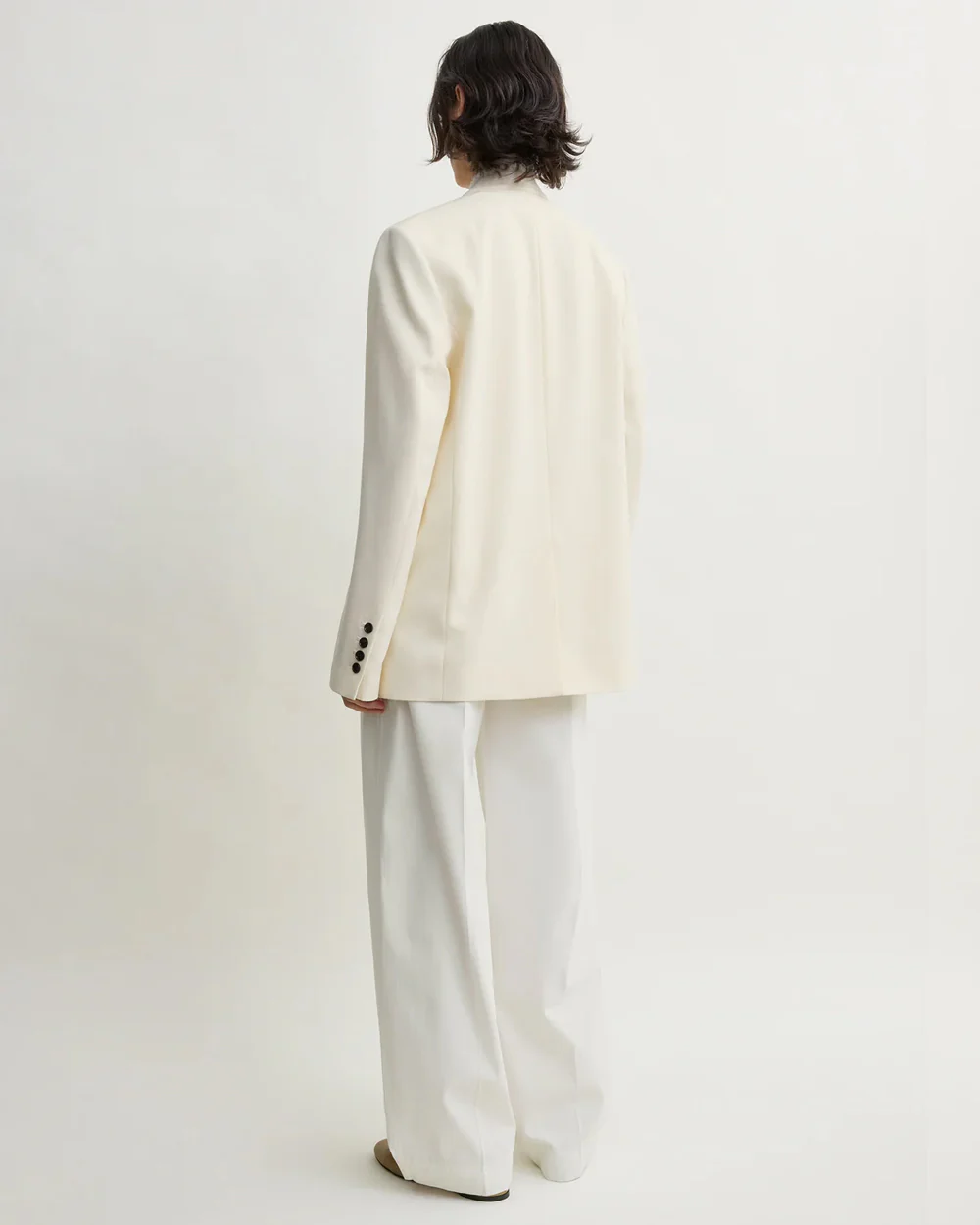 RAW LAPEL JACKET / ECRU - Image 4