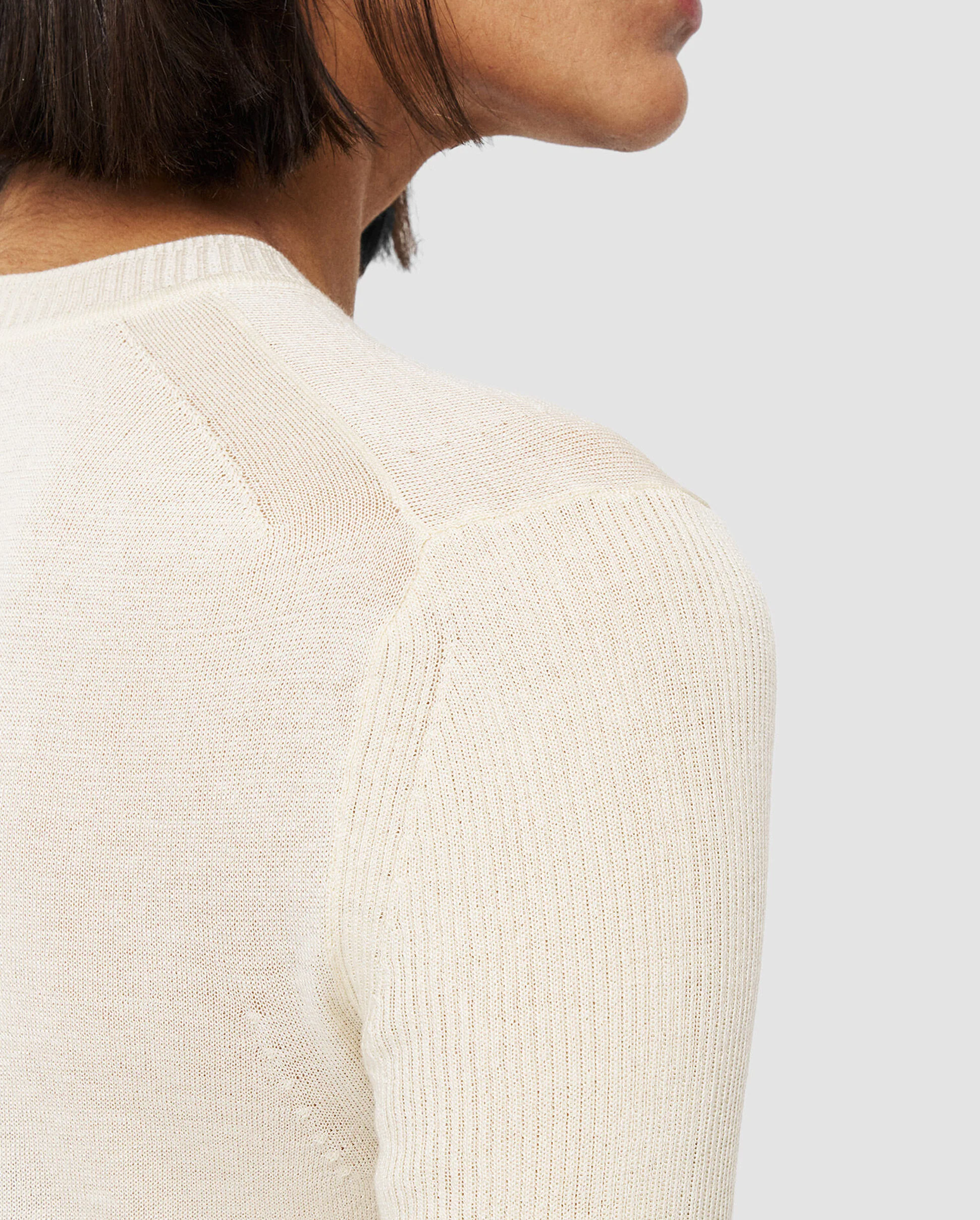 REFINED COTTON SILK TOP / PAPYRUS - Image 4