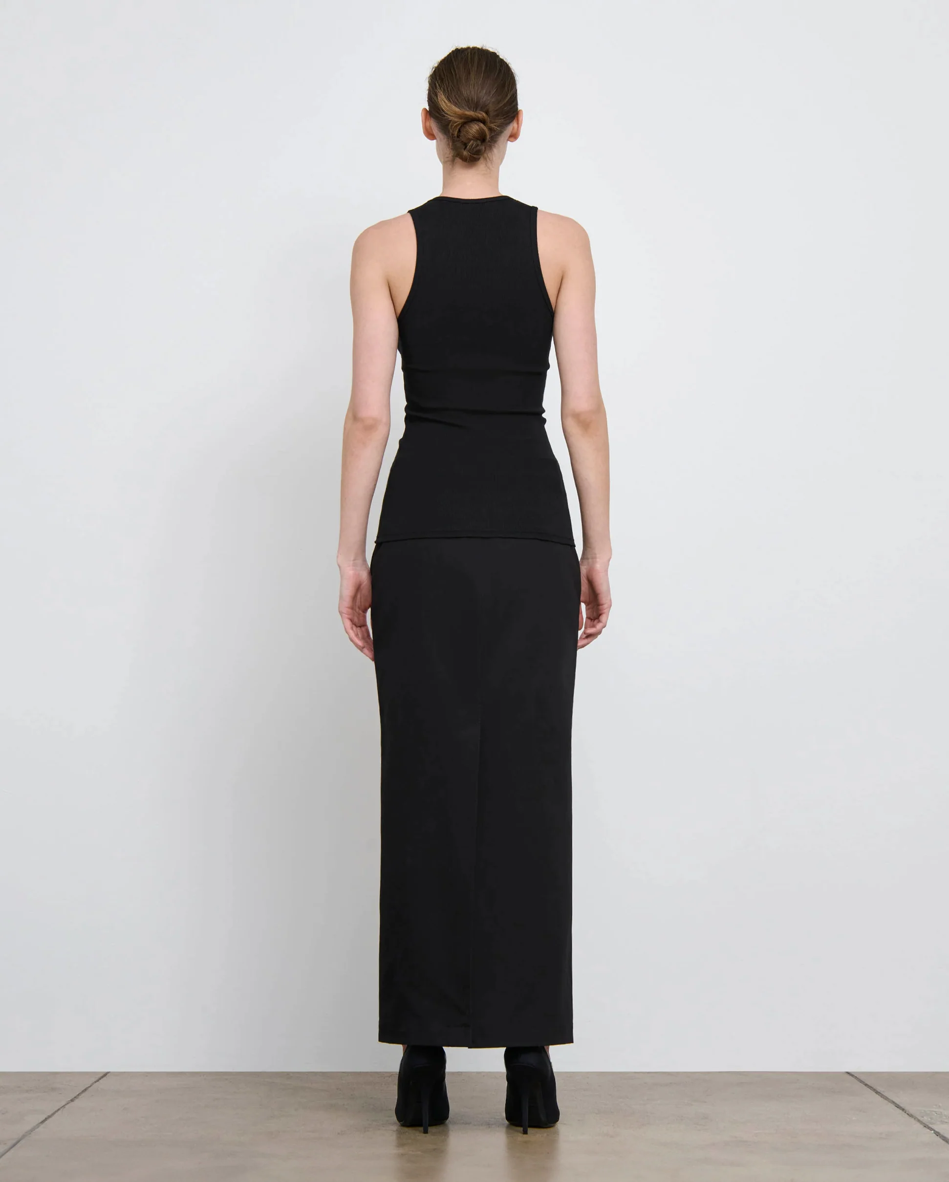 RIBBED TANK / BLACK - Image 4