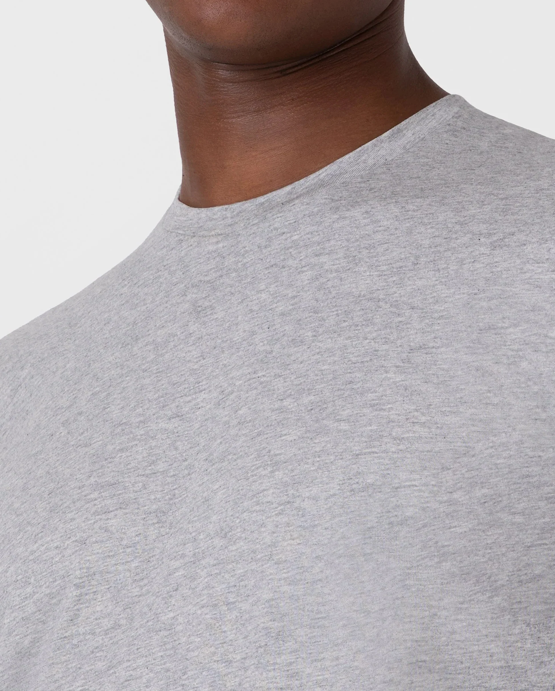 RIVIERA MIDWEIGHT T-SHIRT / GREY MELANGE - Image 3