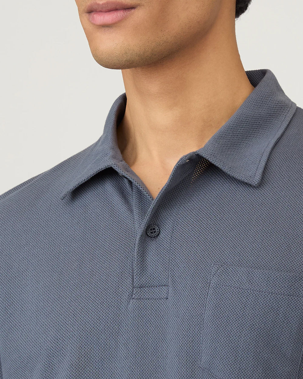 RIVIERA POLO SHIRT / BLUE SLATE - Image 4