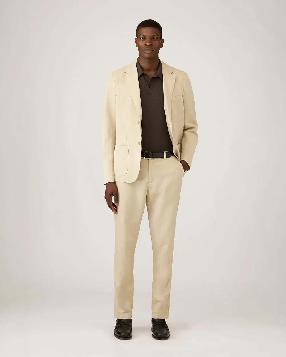 RIVIERA POLO SHIRT / DARK CHOCOLATE - Image 2