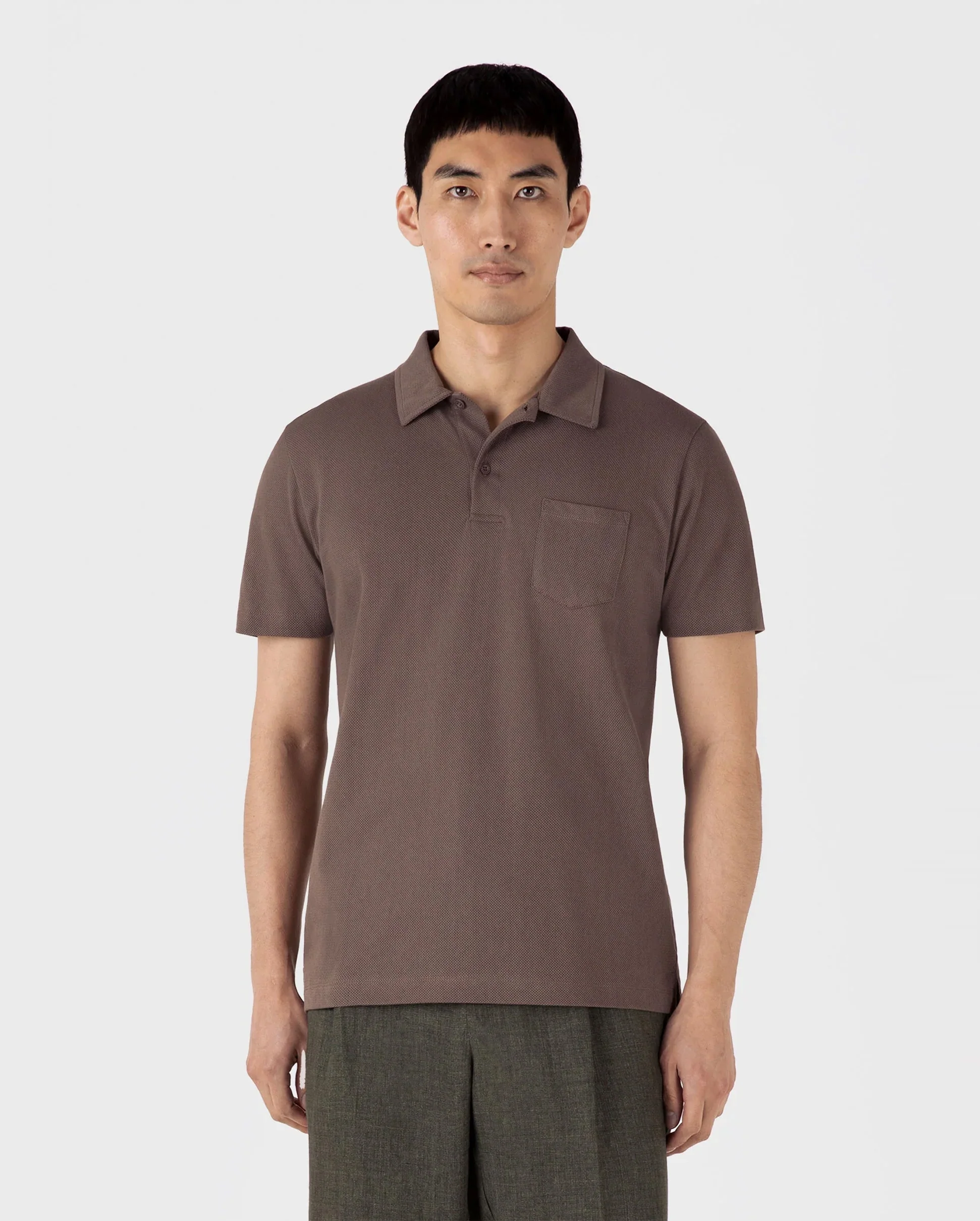 RIVIERA POLO SHIRT / WALNUT