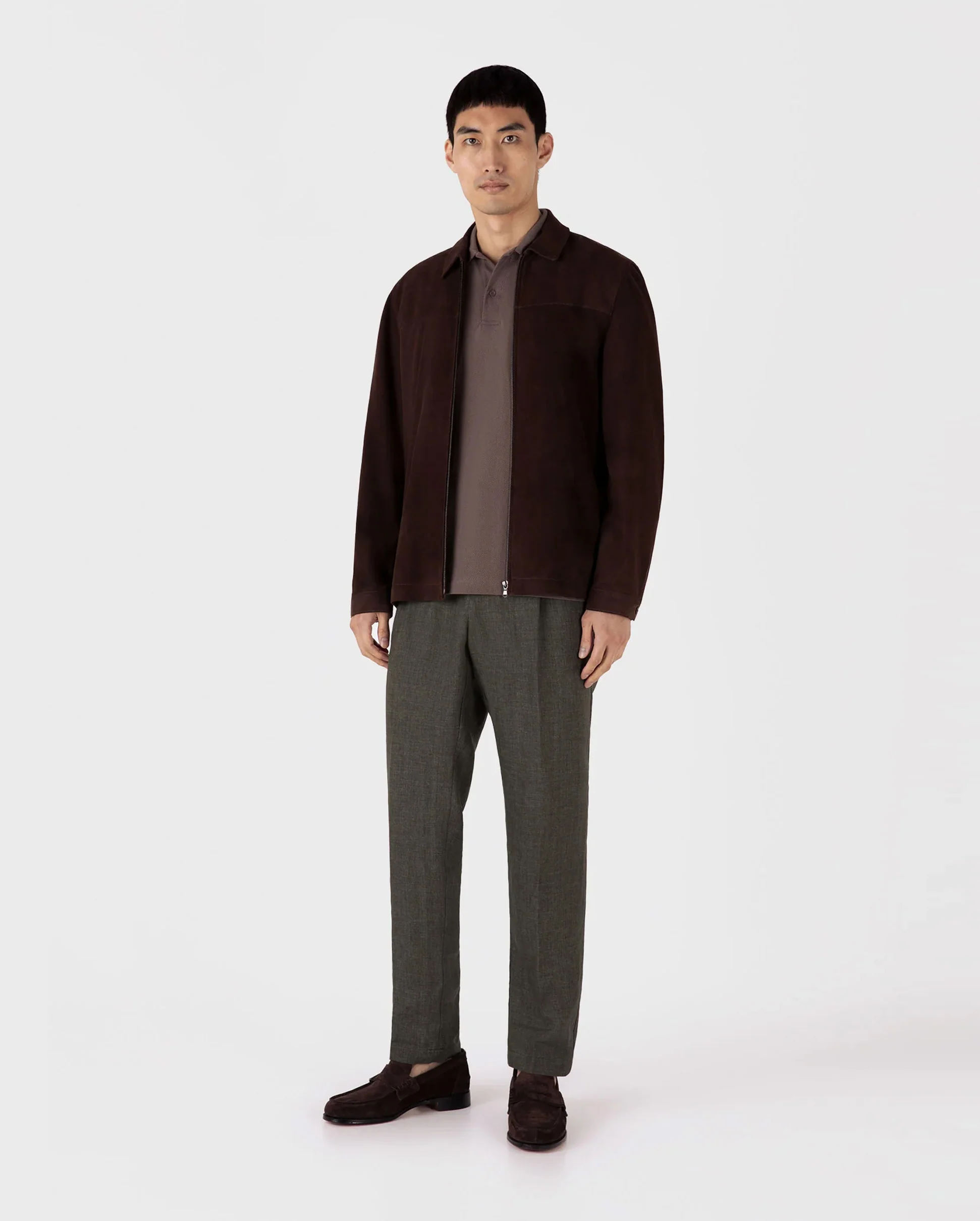 RIVIERA POLO SHIRT / WALNUT - Image 3